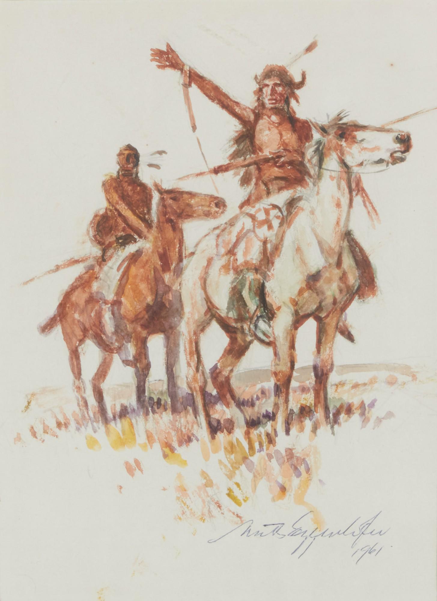 Nick Eggenhofer, Figures on horseback (1 of 4)