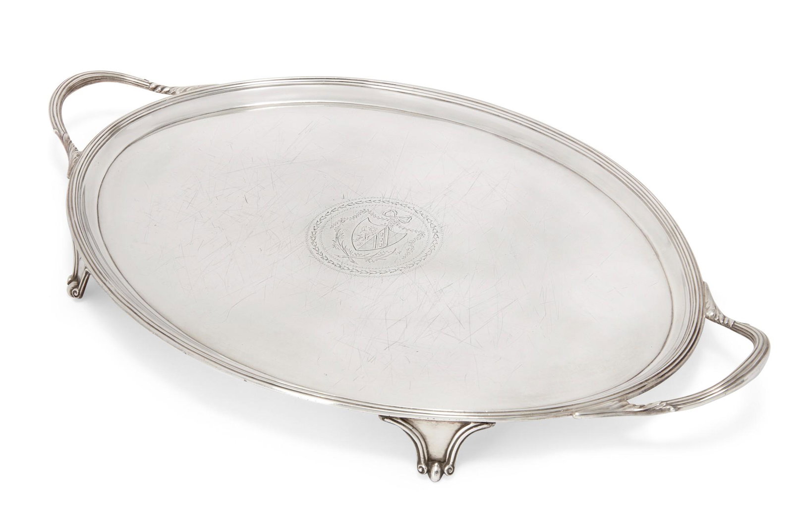 A George III sterling silver tray (1 of 12)