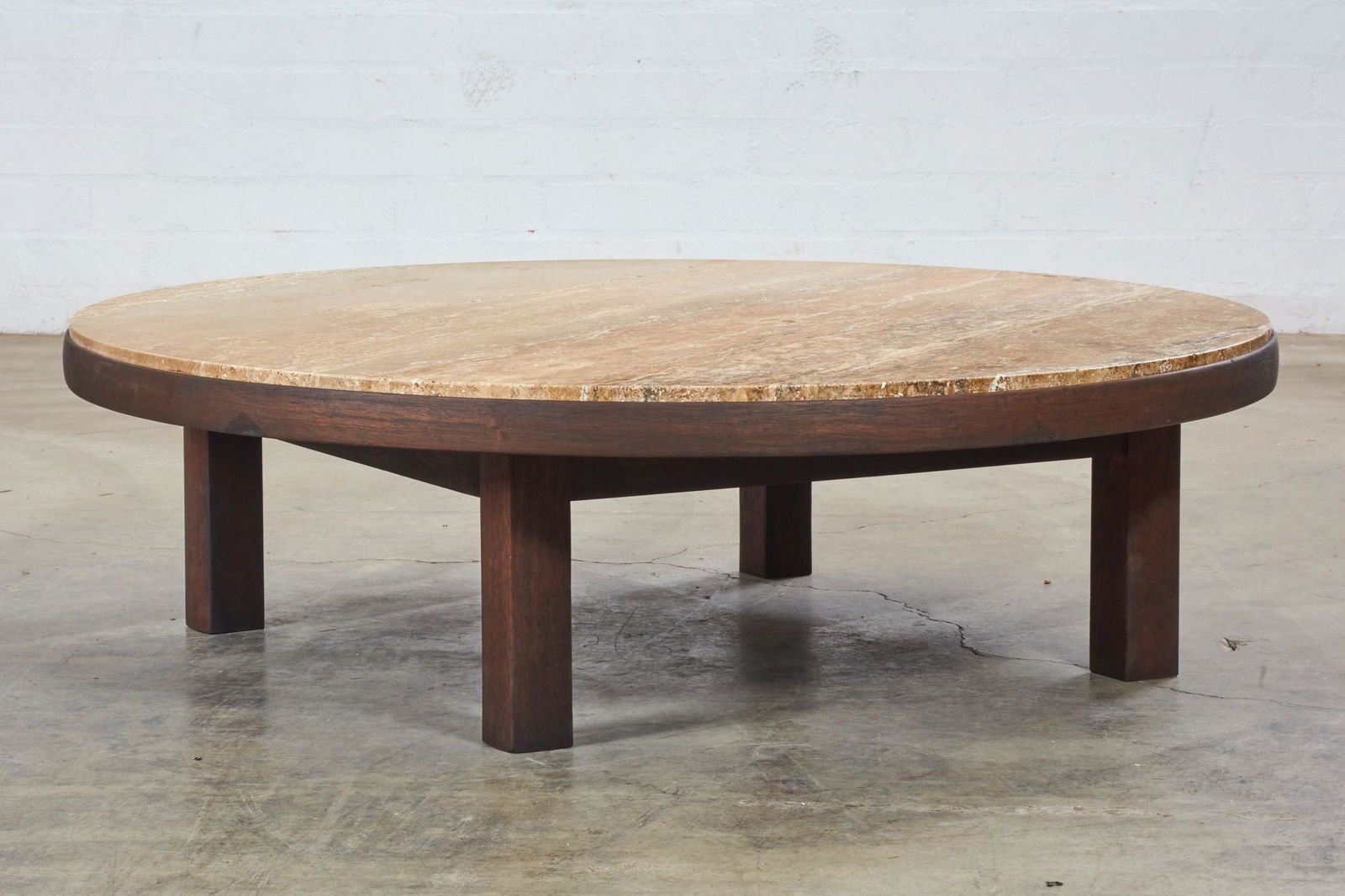 Edward Wormley for Dunbar circular coffee table (1 of 7)