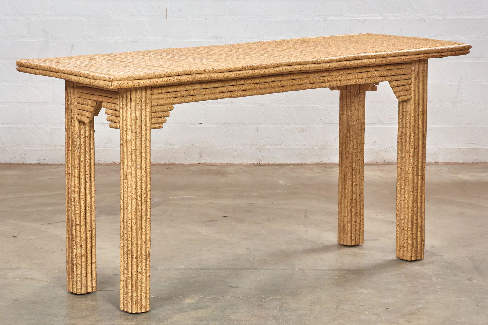 A La Lune Collection willow Rustic console table (1 of 3)