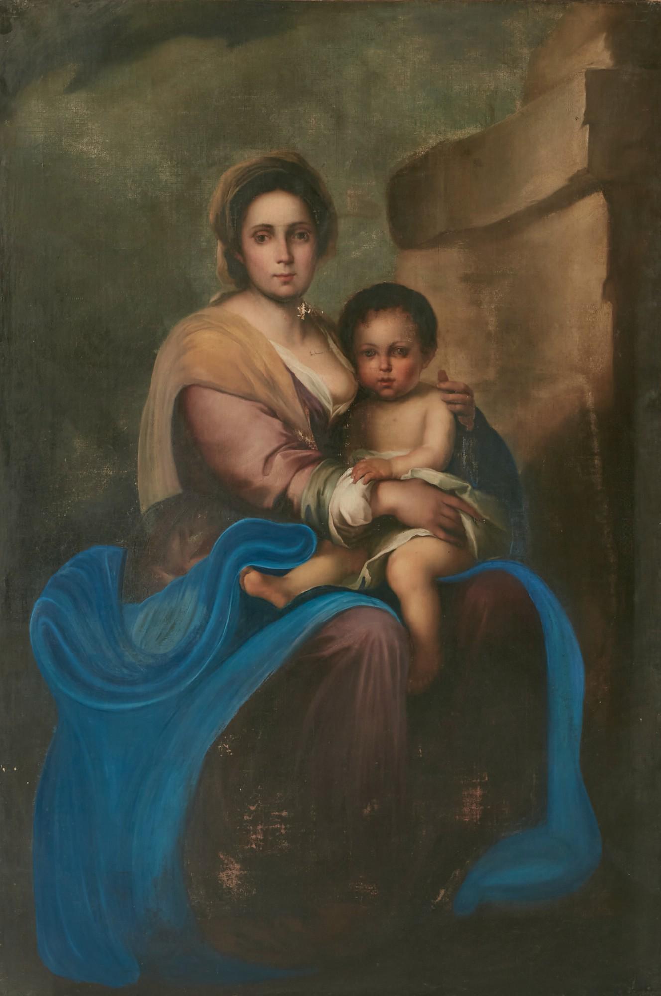 Italian School, Madonna and child (1 of 3)