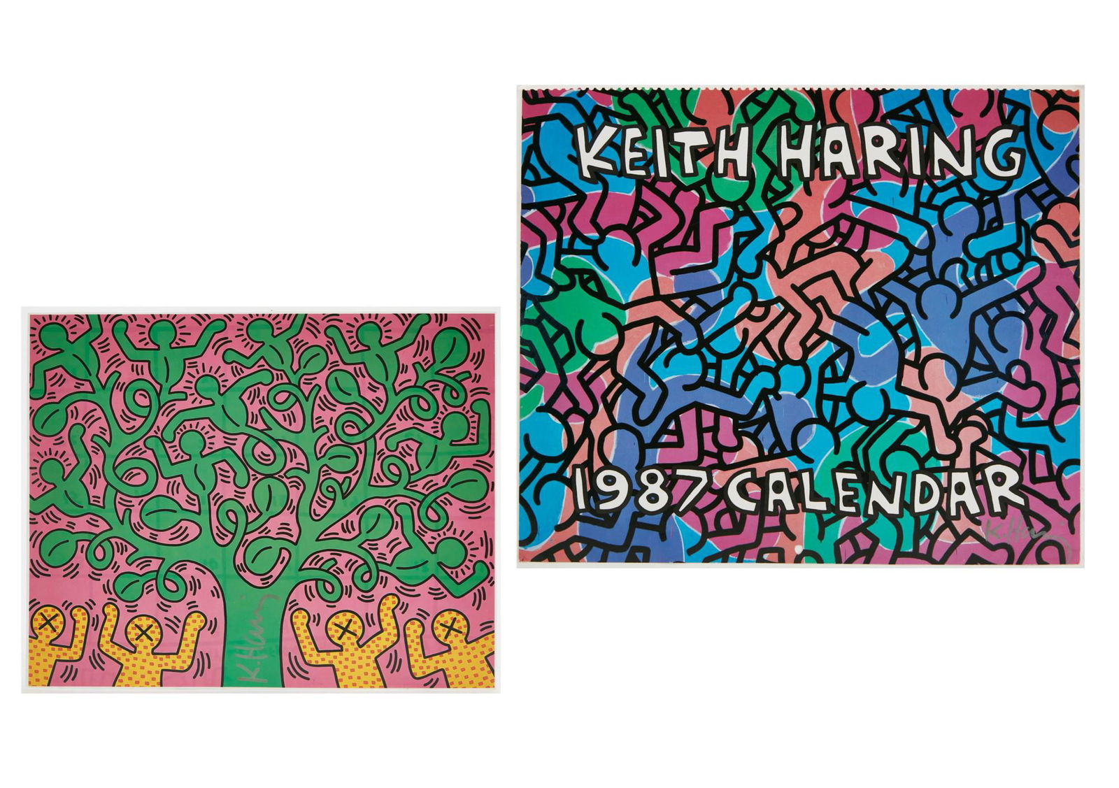 コレクション 1987 Keith Haring Calender Keith Haring calendar 1987 vintage original excellent