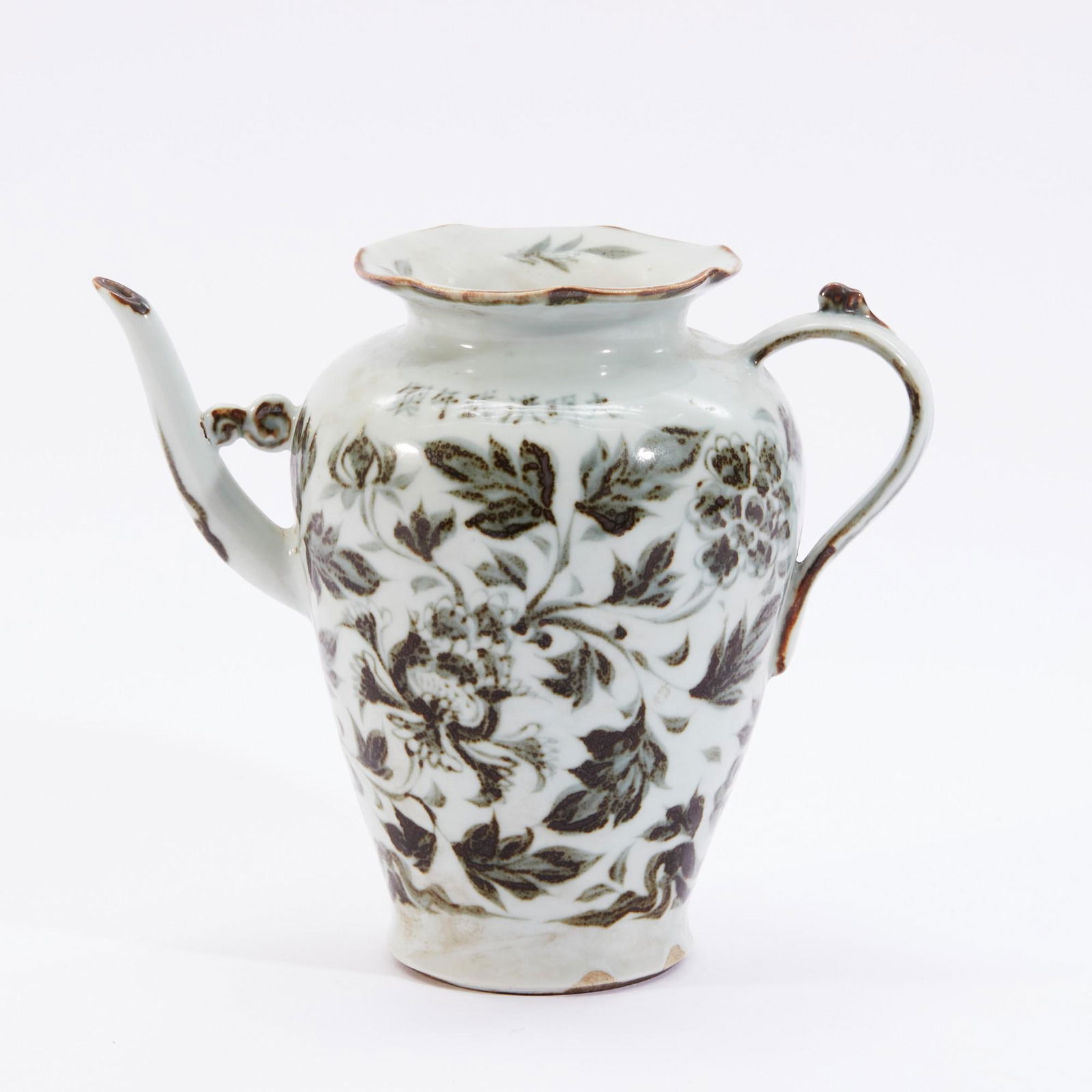 An Asian underglazed copper red teapot (1 of 4)