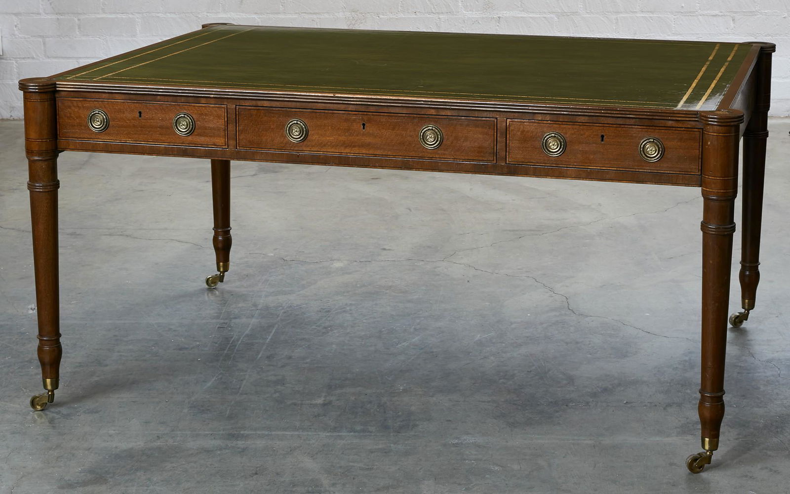 A Baker Regency style  partners writing table (1 of 7)