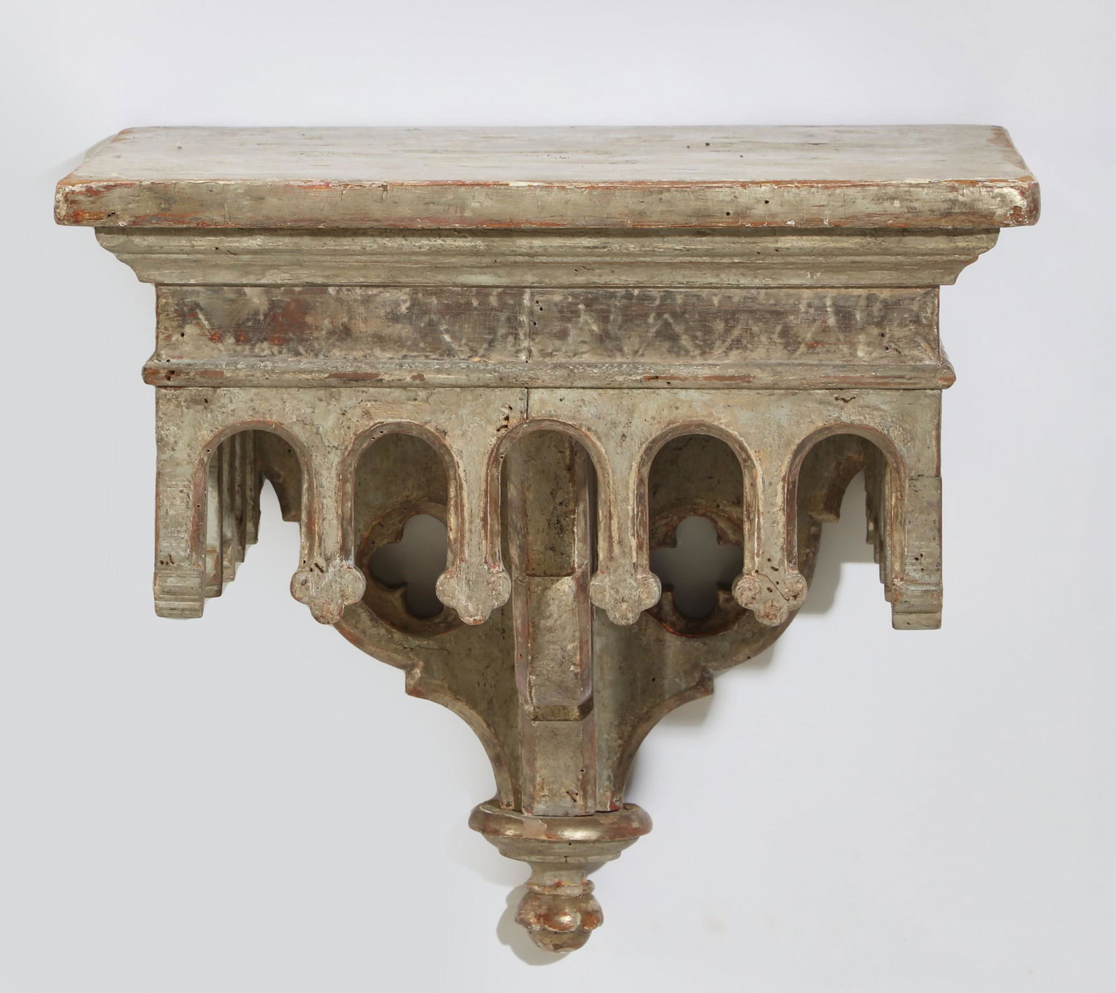 A Gothic style painted wall bracket (1 of 4)