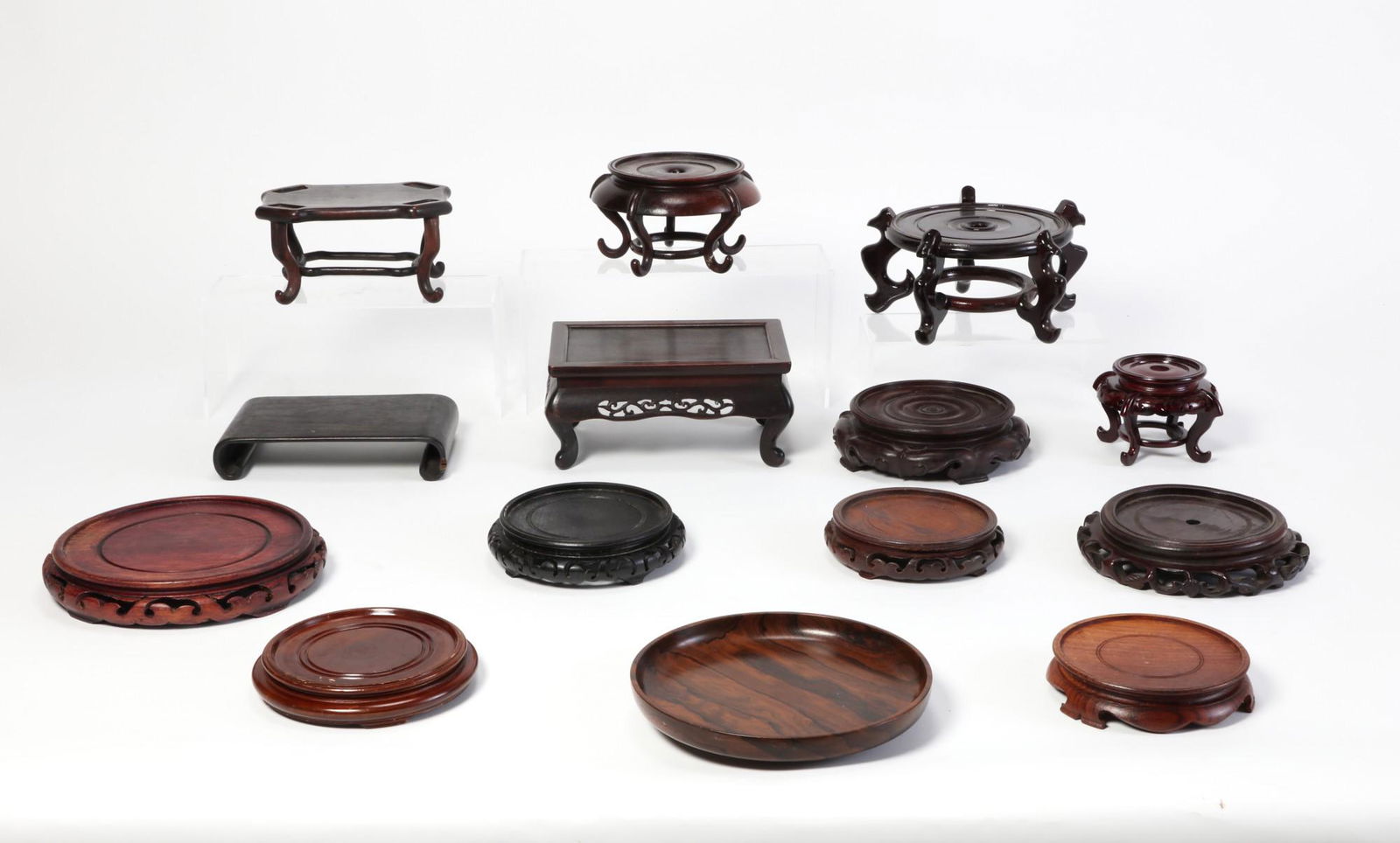 Thirty one small Asian decorative stands (1 of 2)