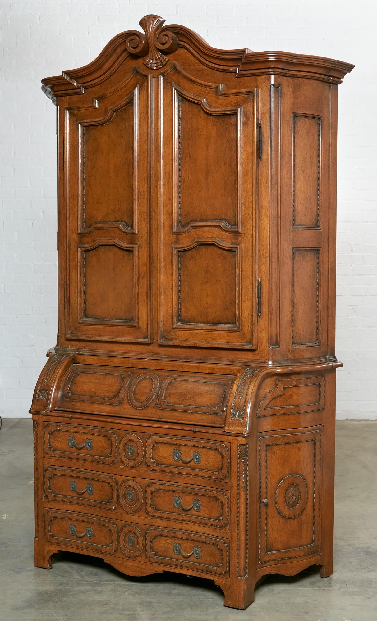 A Dennis & Leen Provincial style secretary cabinet (1 of 9)