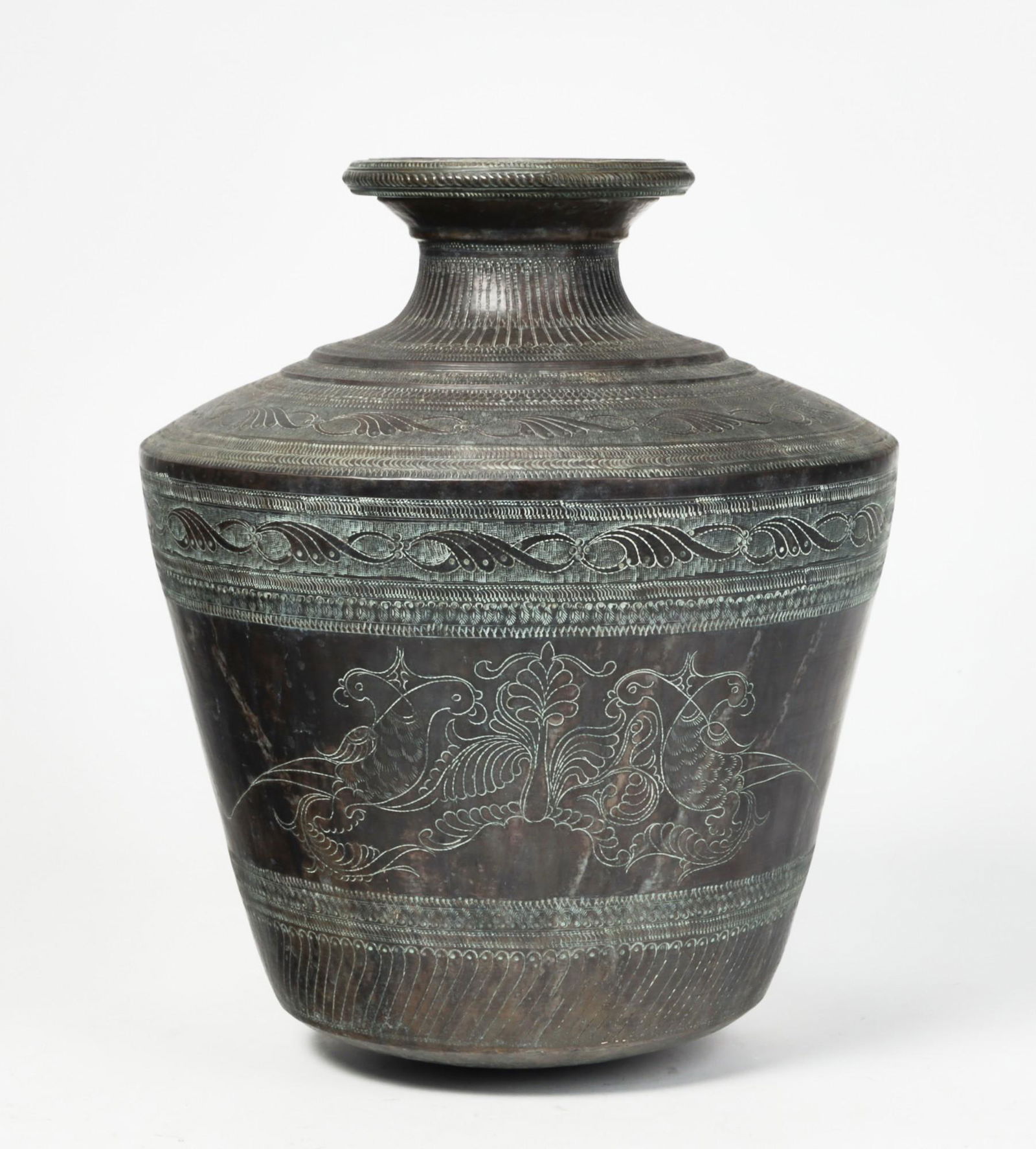 A large Asian metal ware vessel (1 of 3)