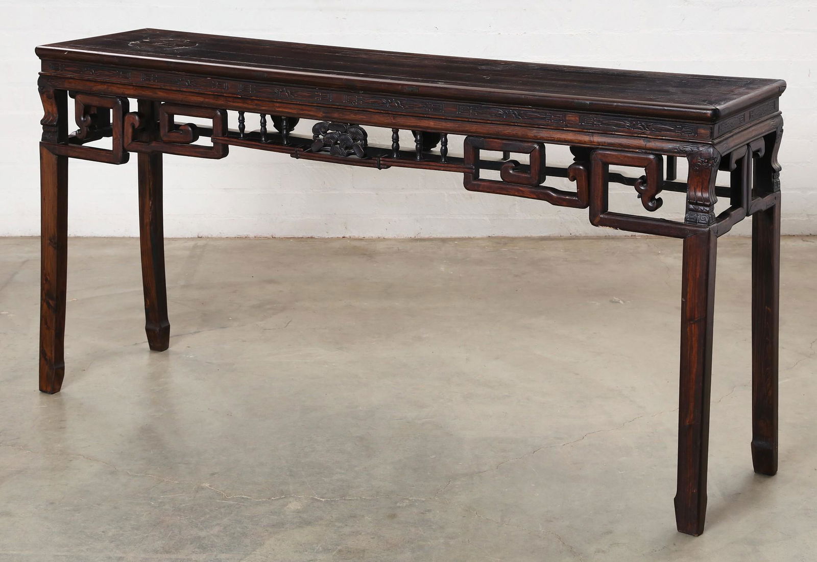 A large Chinese hardwood side table (1 of 5)