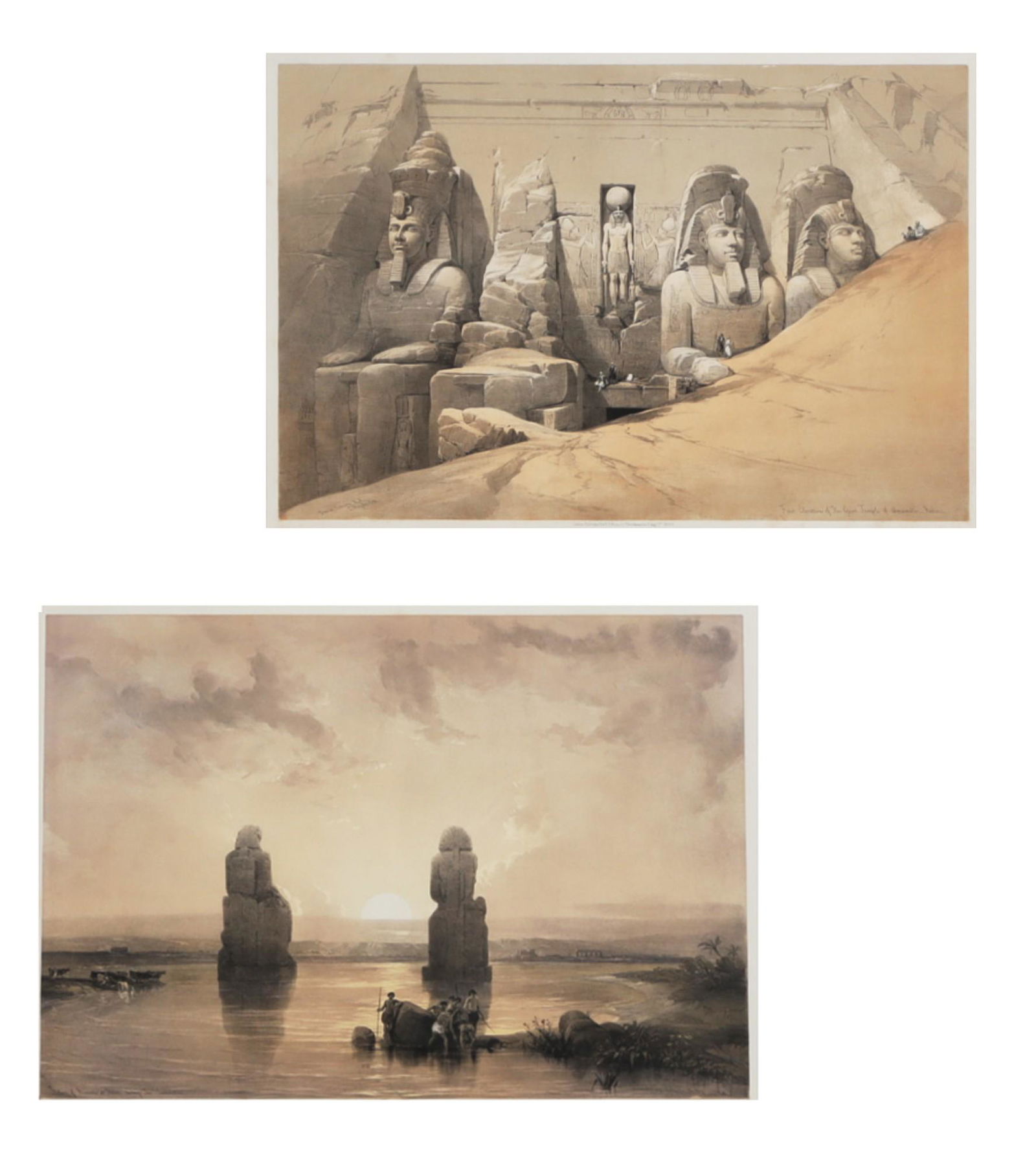 After David Roberts RA, Views of Egypt, lithos (1 of 4)