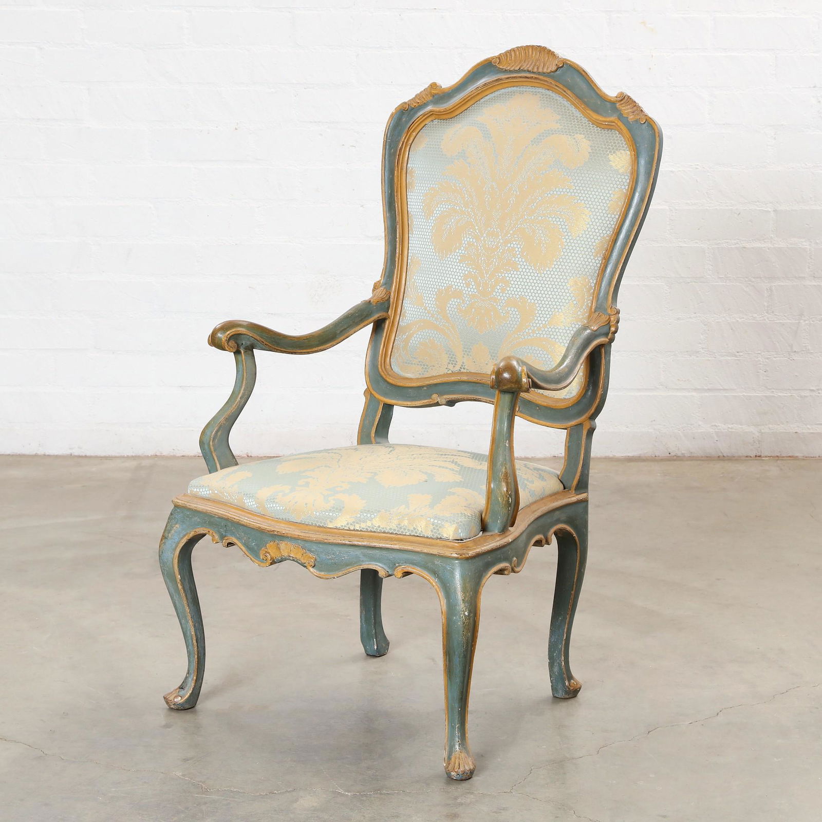A Venetian Rococo style painted armchair (1 of 7)