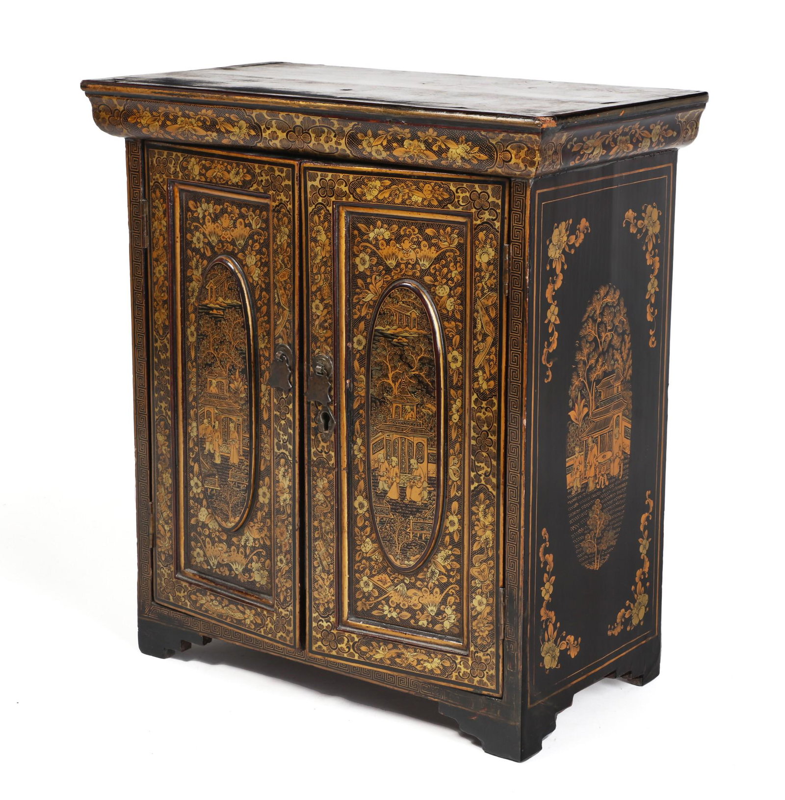 A Chinese Export lacquer table cabinet (1 of 6)