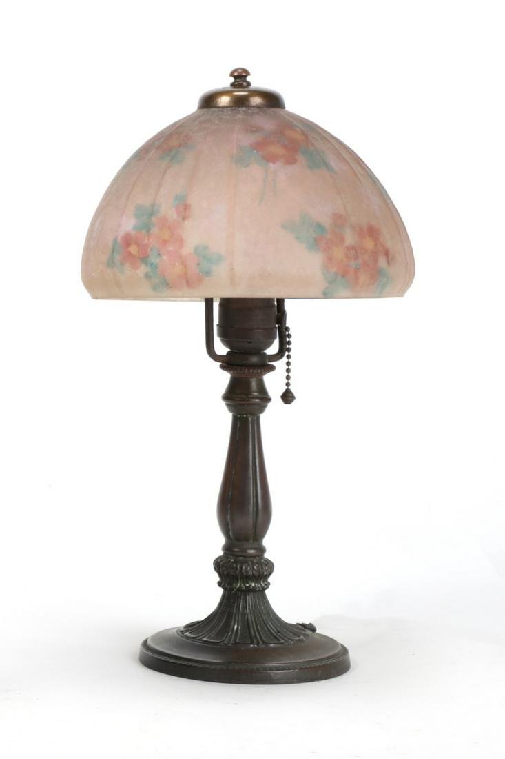 An American boudoir lamp with Handel shade (1 of 3)