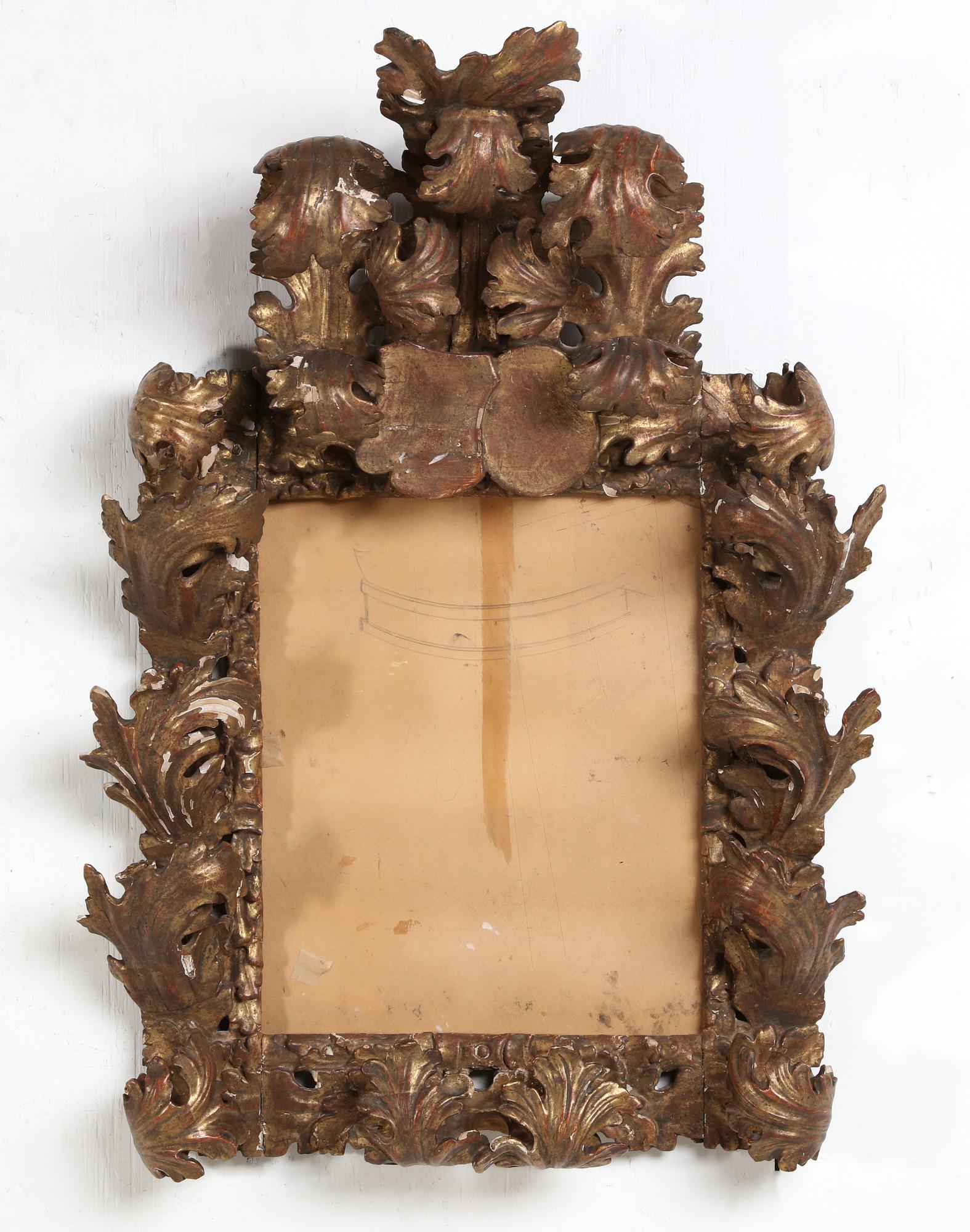 An Italian Baroque style giltwood mirror frame (1 of 5)