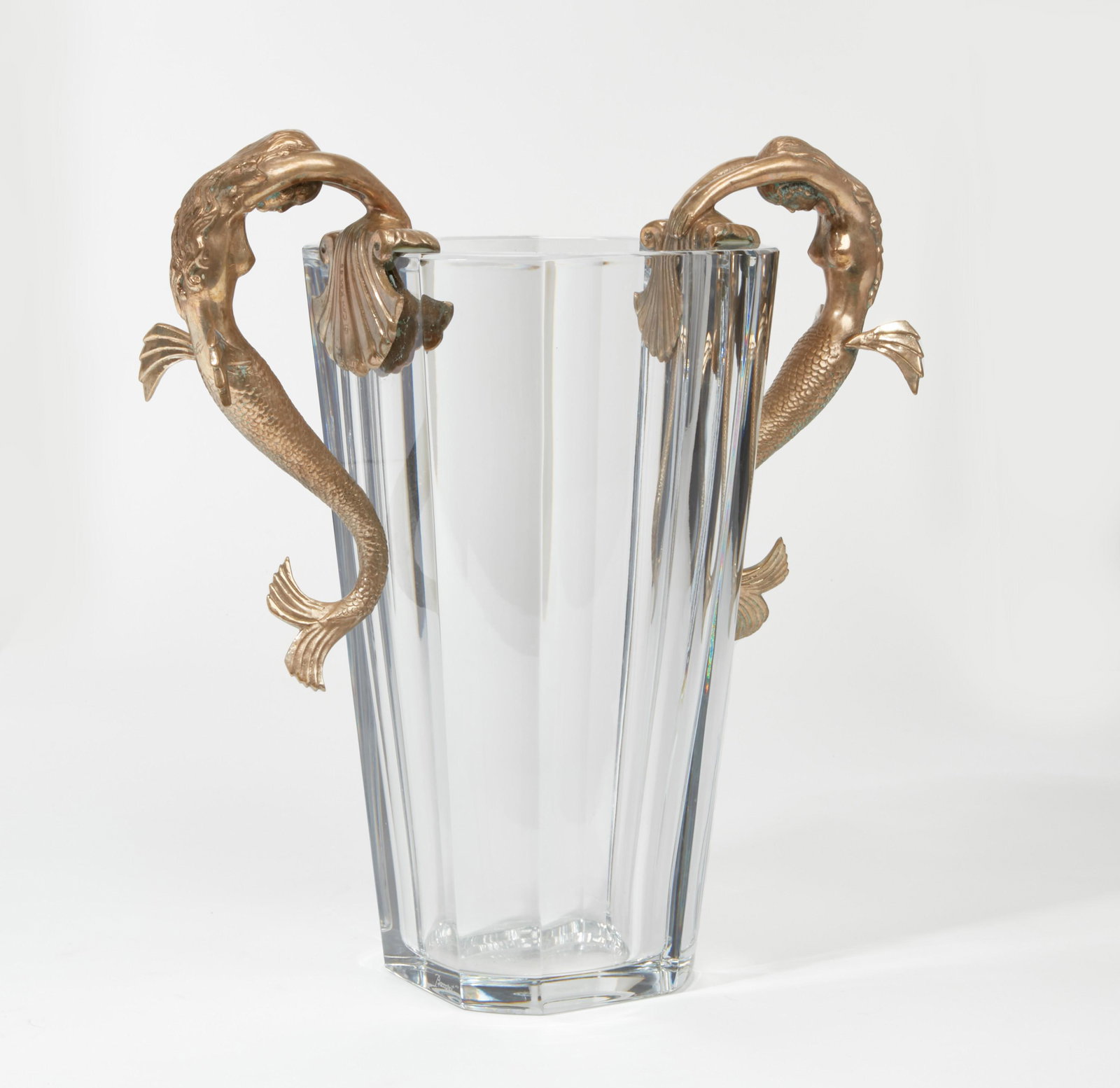 An Erte Sea Maidens vase by Baccarat (1 of 4)