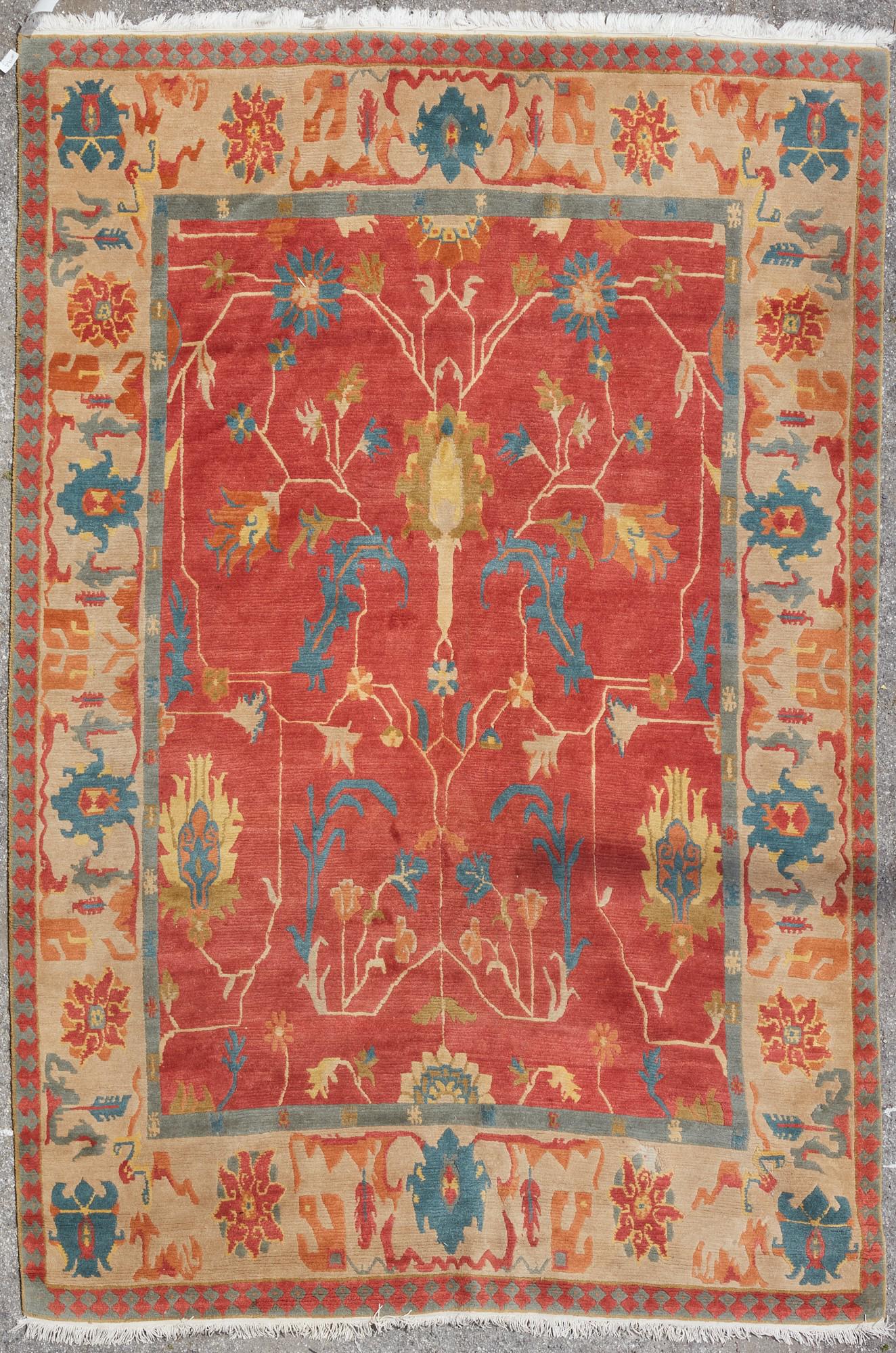 A Tibetan Arts and Crafts style carpet (1 of 4)