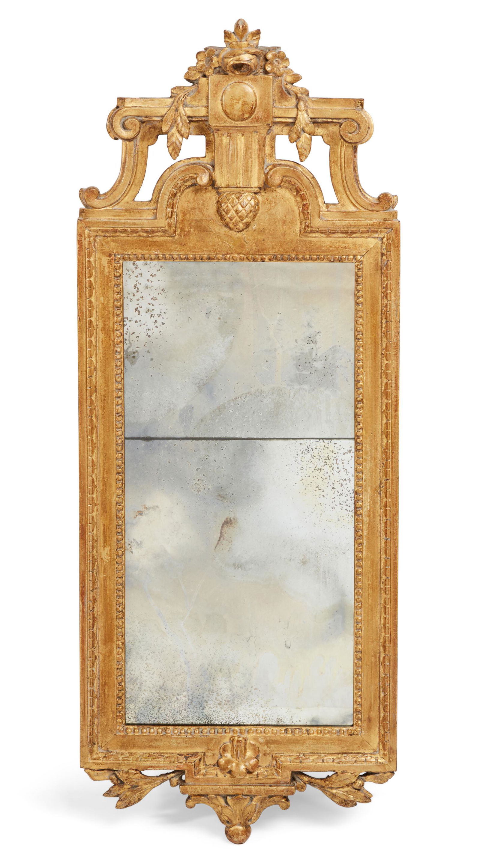 A Continental Neoclassical giltwood pier mirror (1 of 4)