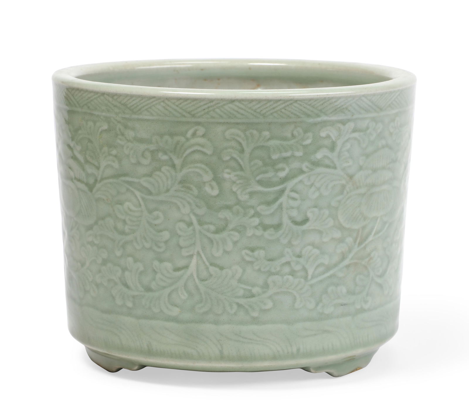 A Chinese Celadon Porcelain Jardiniere