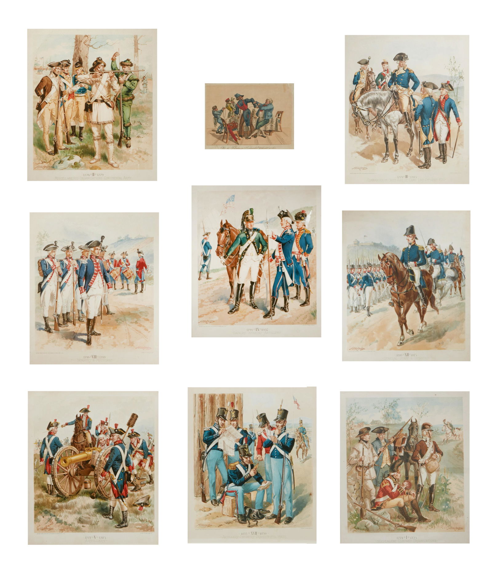 After Henry Ogden, military color lithographs (1 of 6)