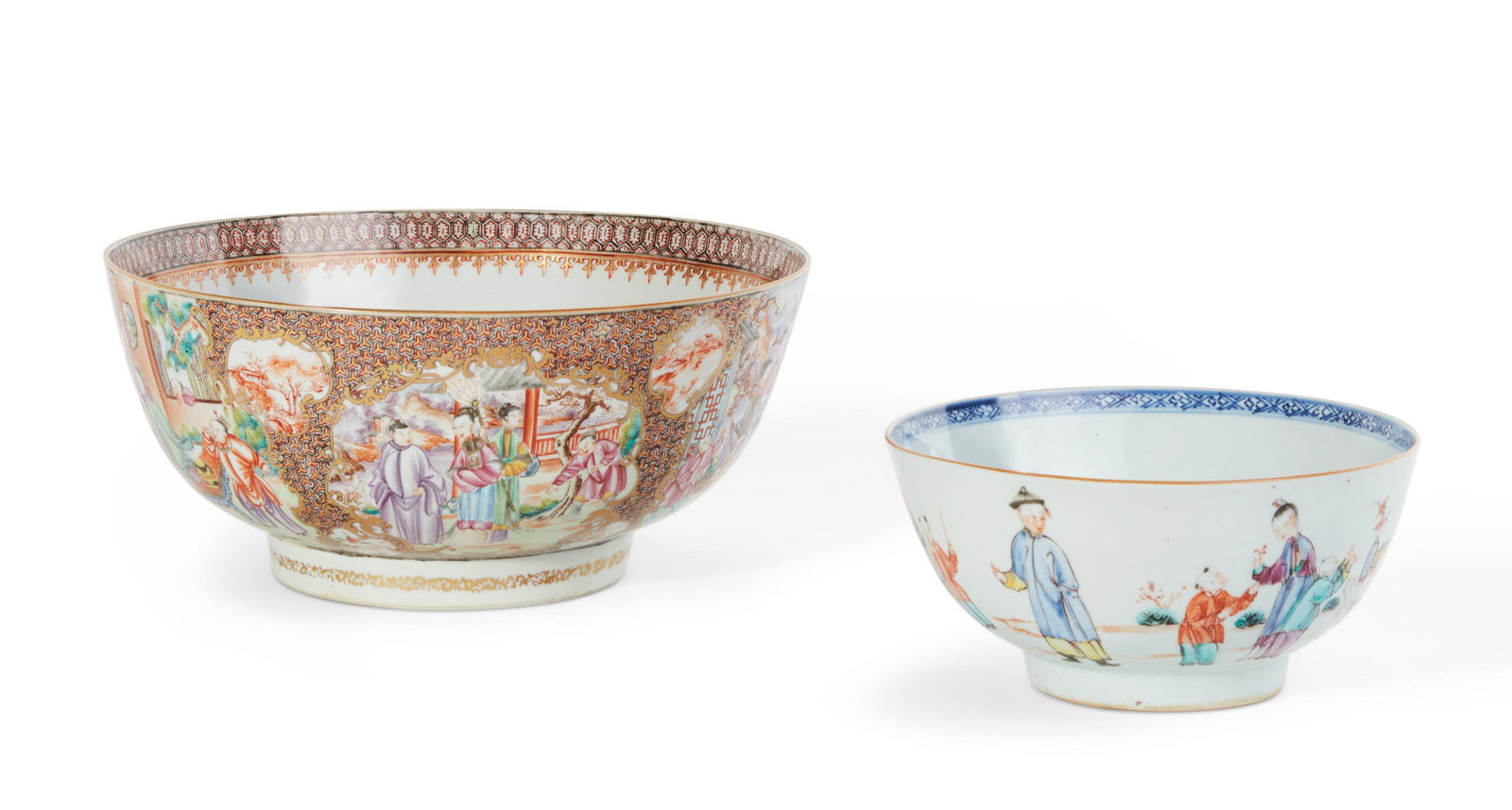 Two Chinese Export Famille Rose porcelain bowls (1 of 7)