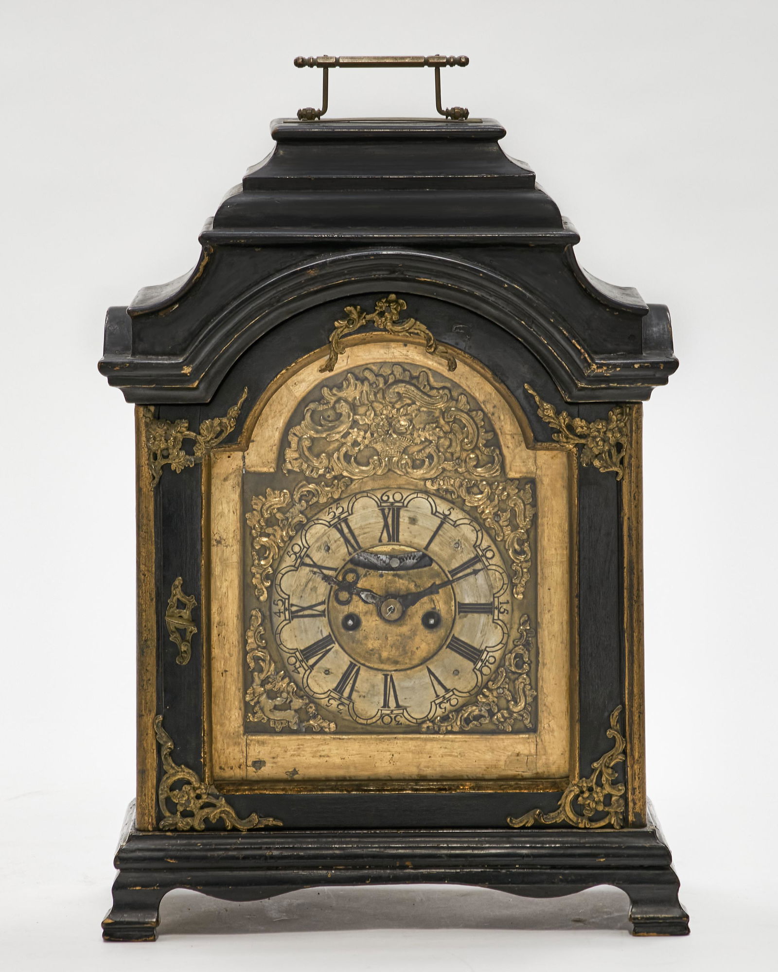 A Continental ebonized bracket clock (1 of 9)