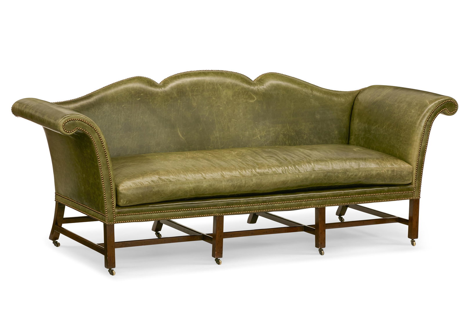 A George III style mahogany settee (1 of 8)