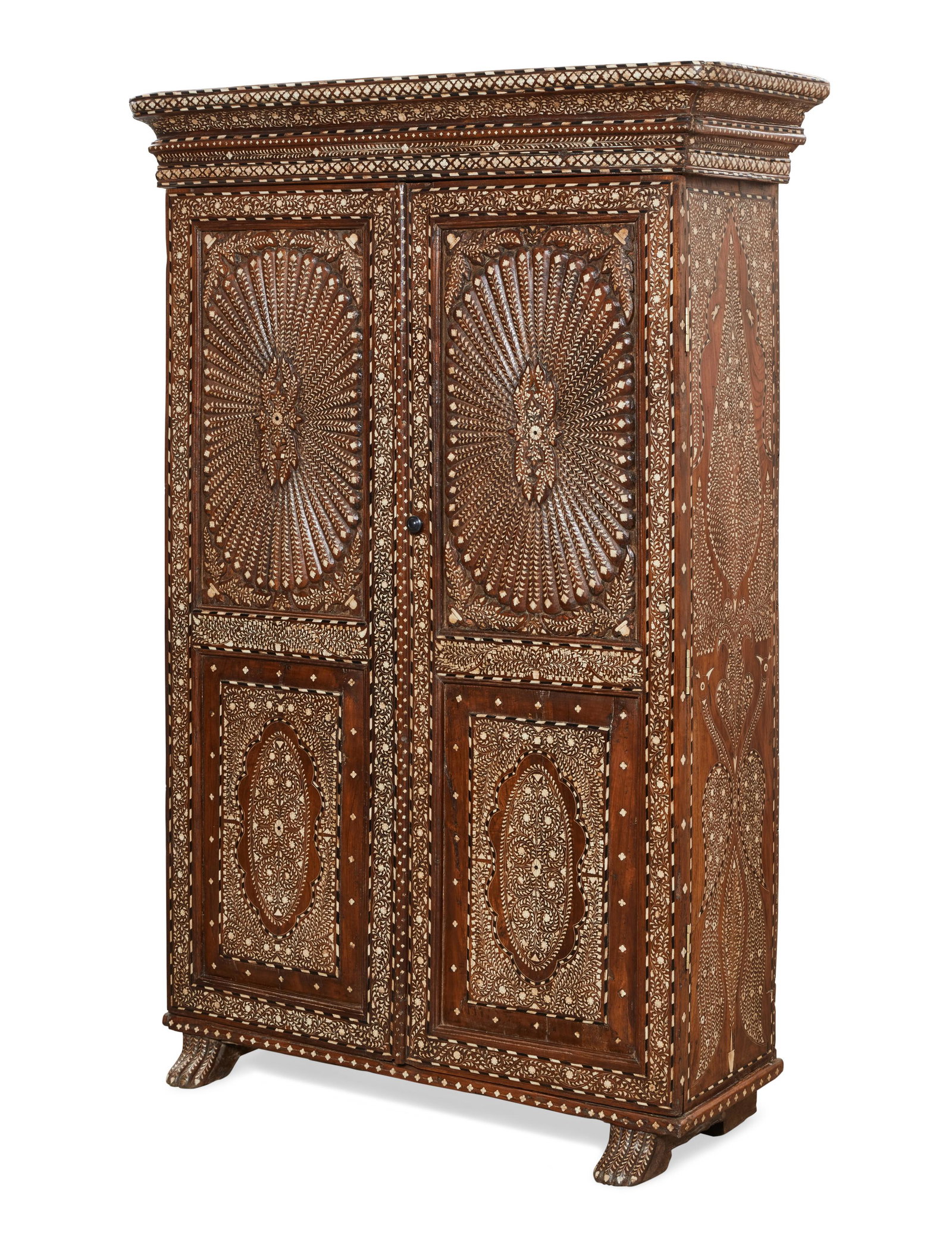 An Anglo Indian inlaid hardwood cabinet (1 of 7)