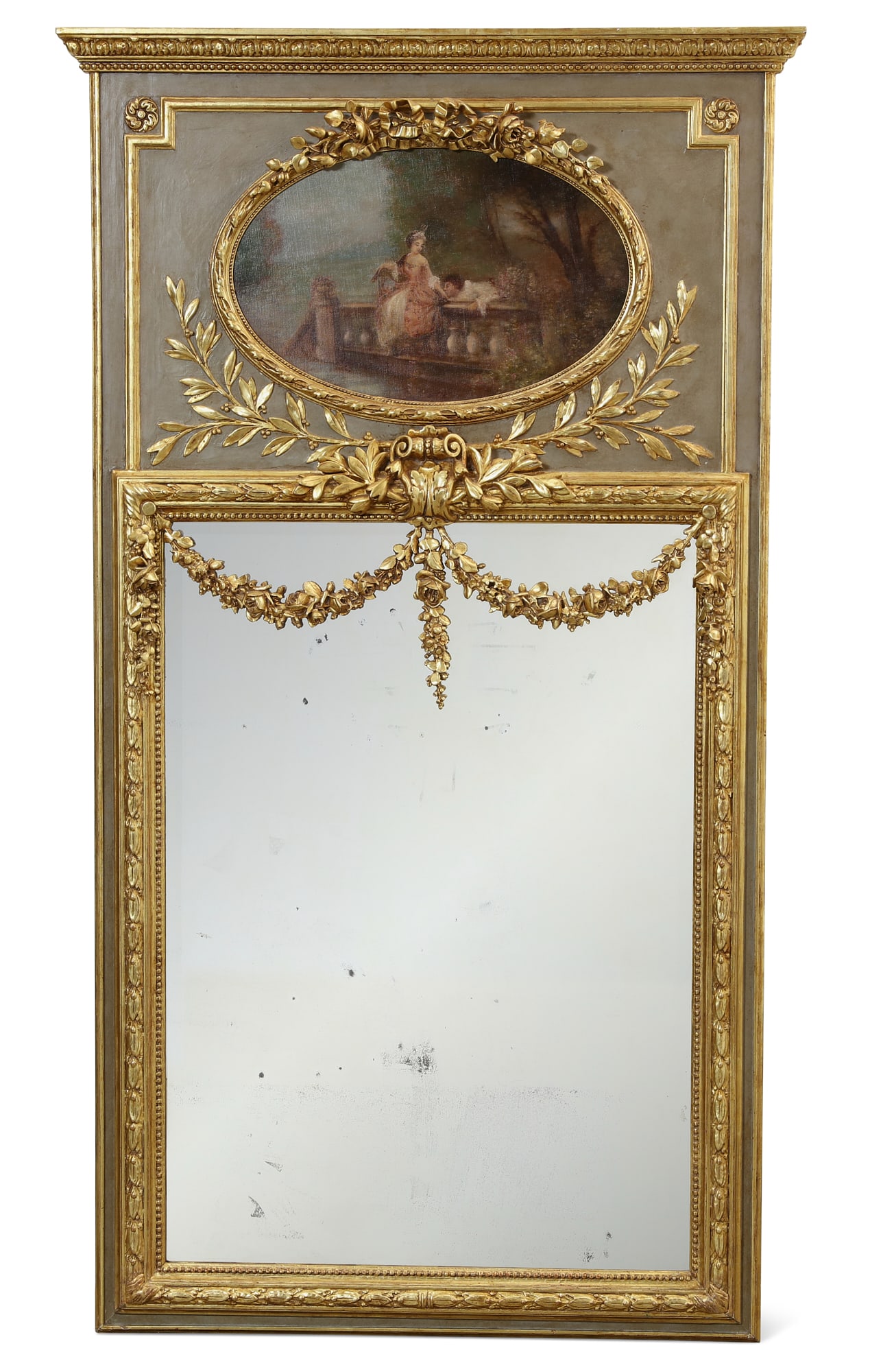A Louis XVI style trumeau mirror (1 of 6)