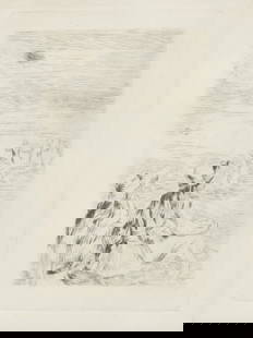 Pierre-Auguste Renoir, Sur la plage, a Bernival: Pierre-Auguste Renoir (France, 1841-1919)Sur la plage, a Bernival (Stella 5 II/III) circa 1892etching and dry point on wove papersigned Renoir in plate to lower right, published edition in Theodore