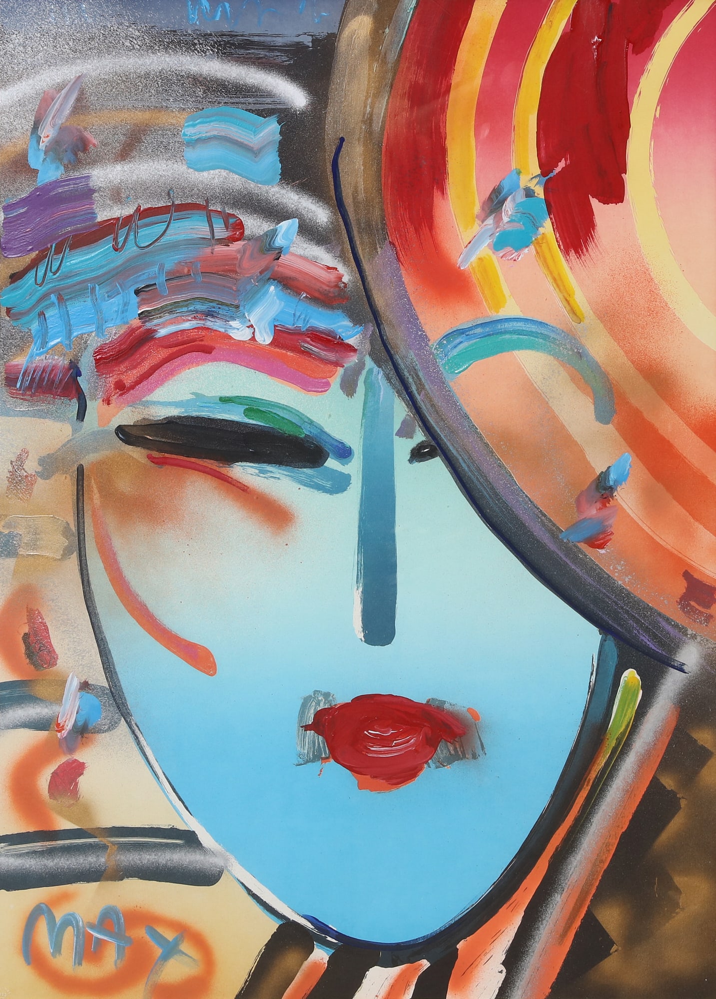 Peter Max, Deco Lady, from Ladies of the Eighties (1 of 5)