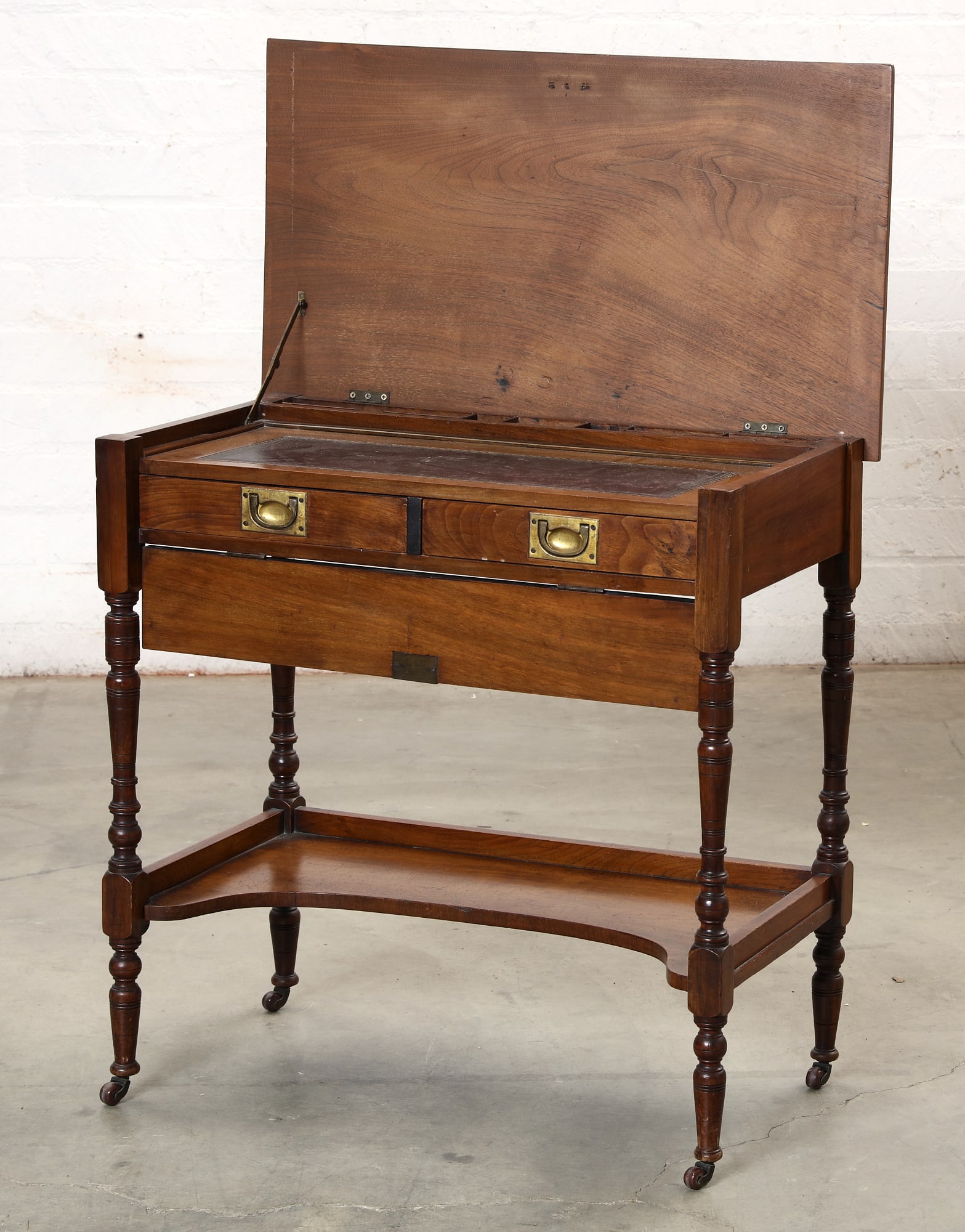An English Aesthetic mahogany desk (1 of 11)