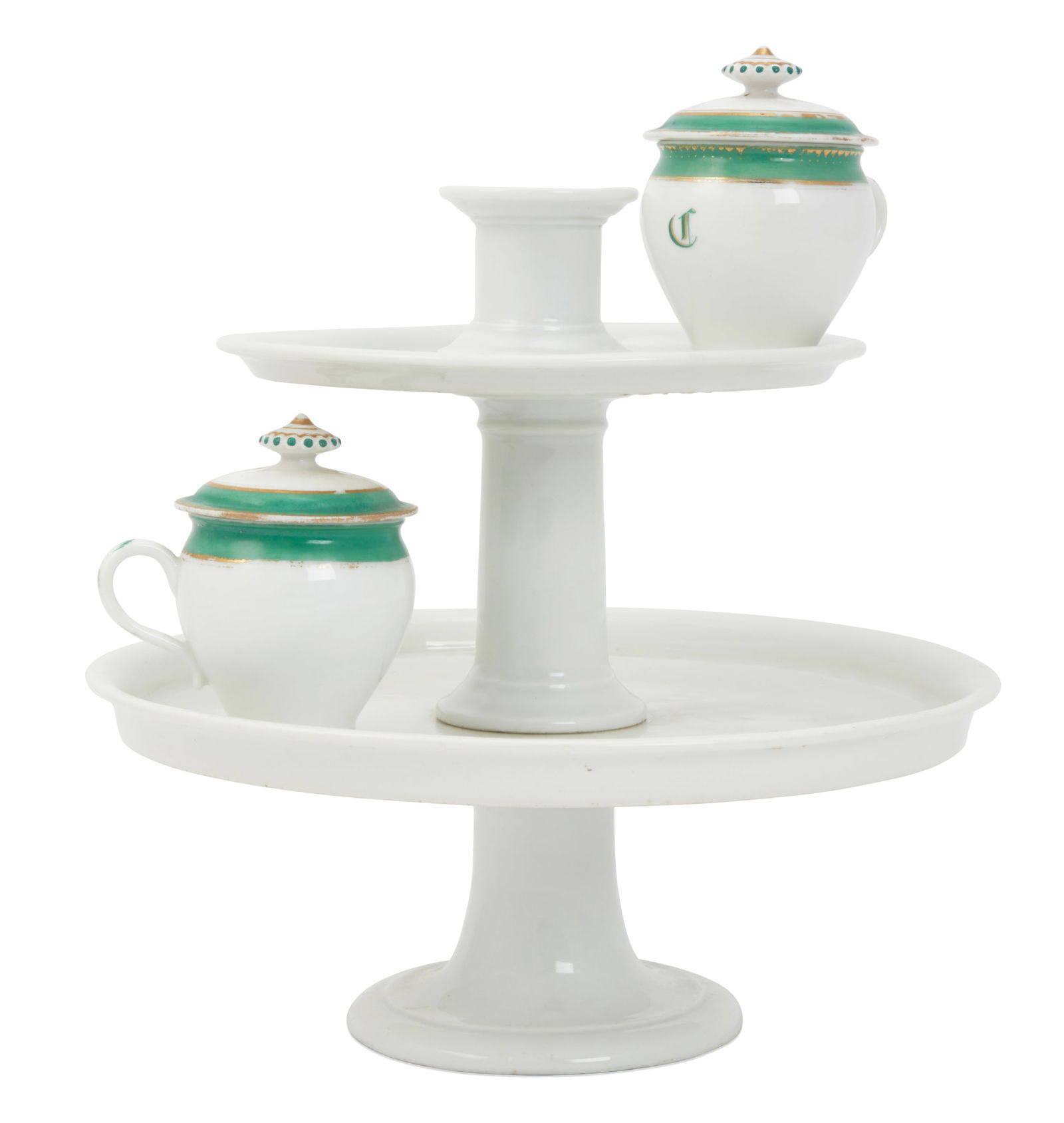 A porcelain compote and two pots de crème (1 of 5)
