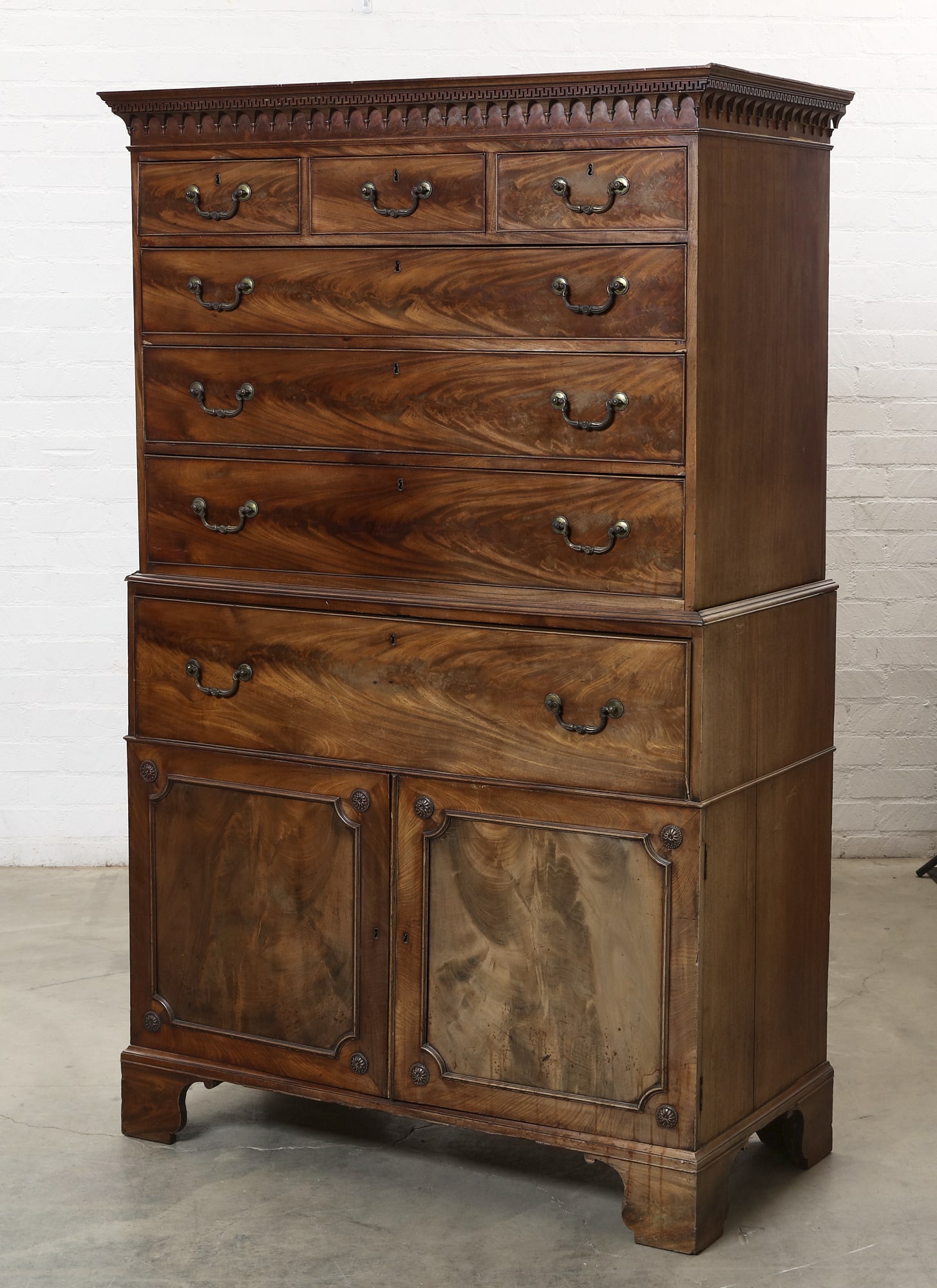 A George III mahogany secretary bookcase (1 of 15)
