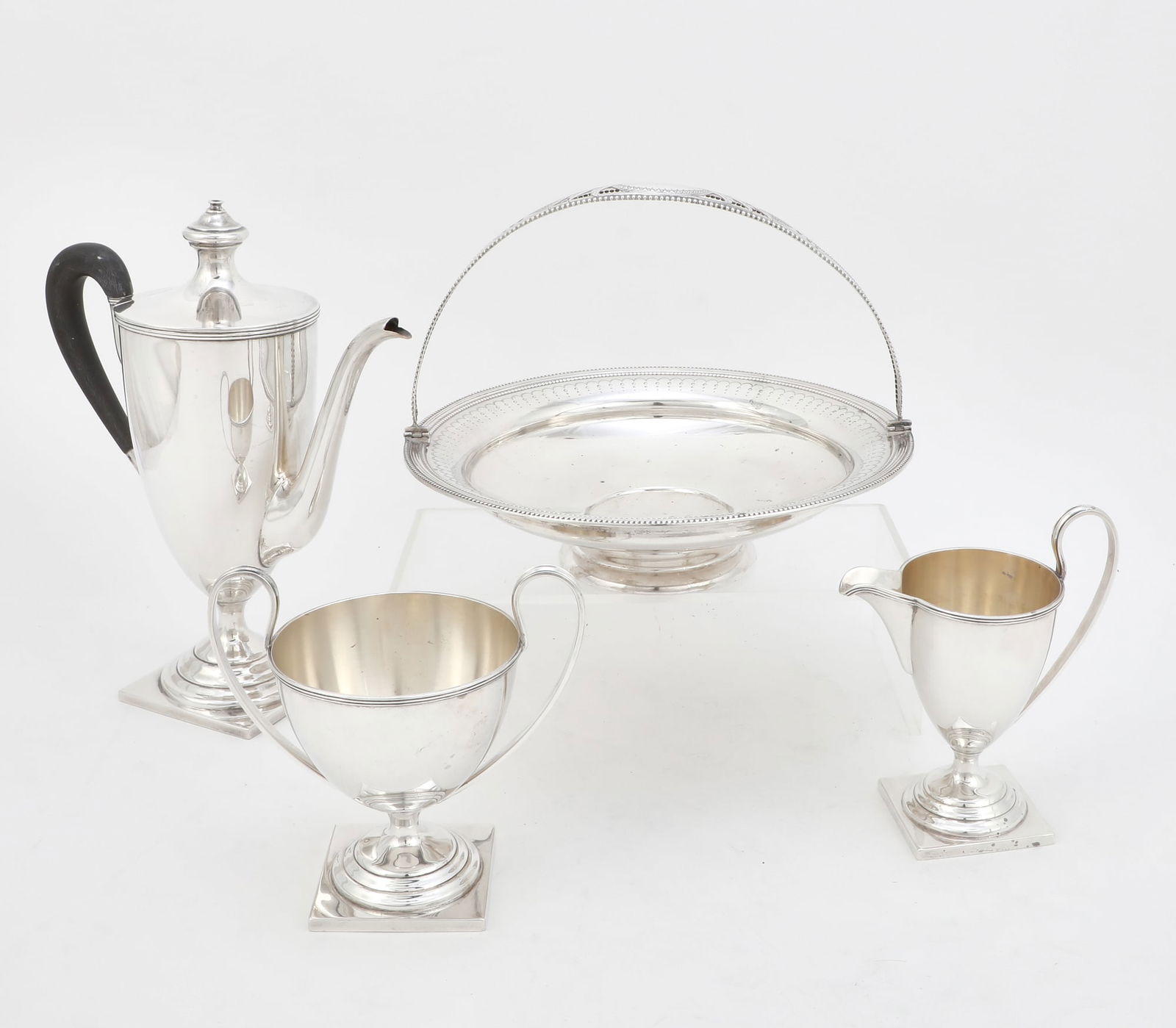 A three piece sterling coffee set (1 of 4)