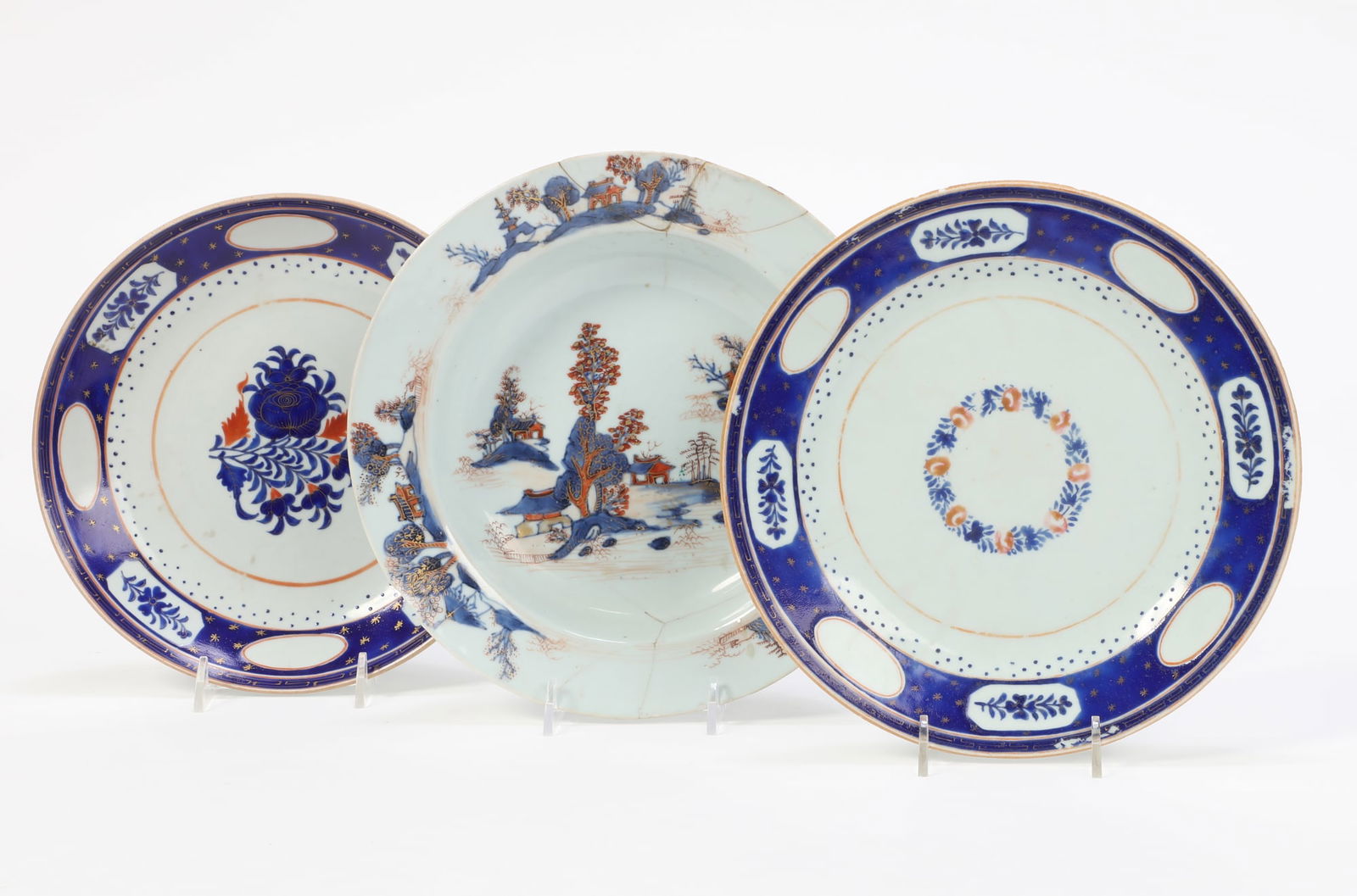 Three Chinese porcelain plates (1 of 6)