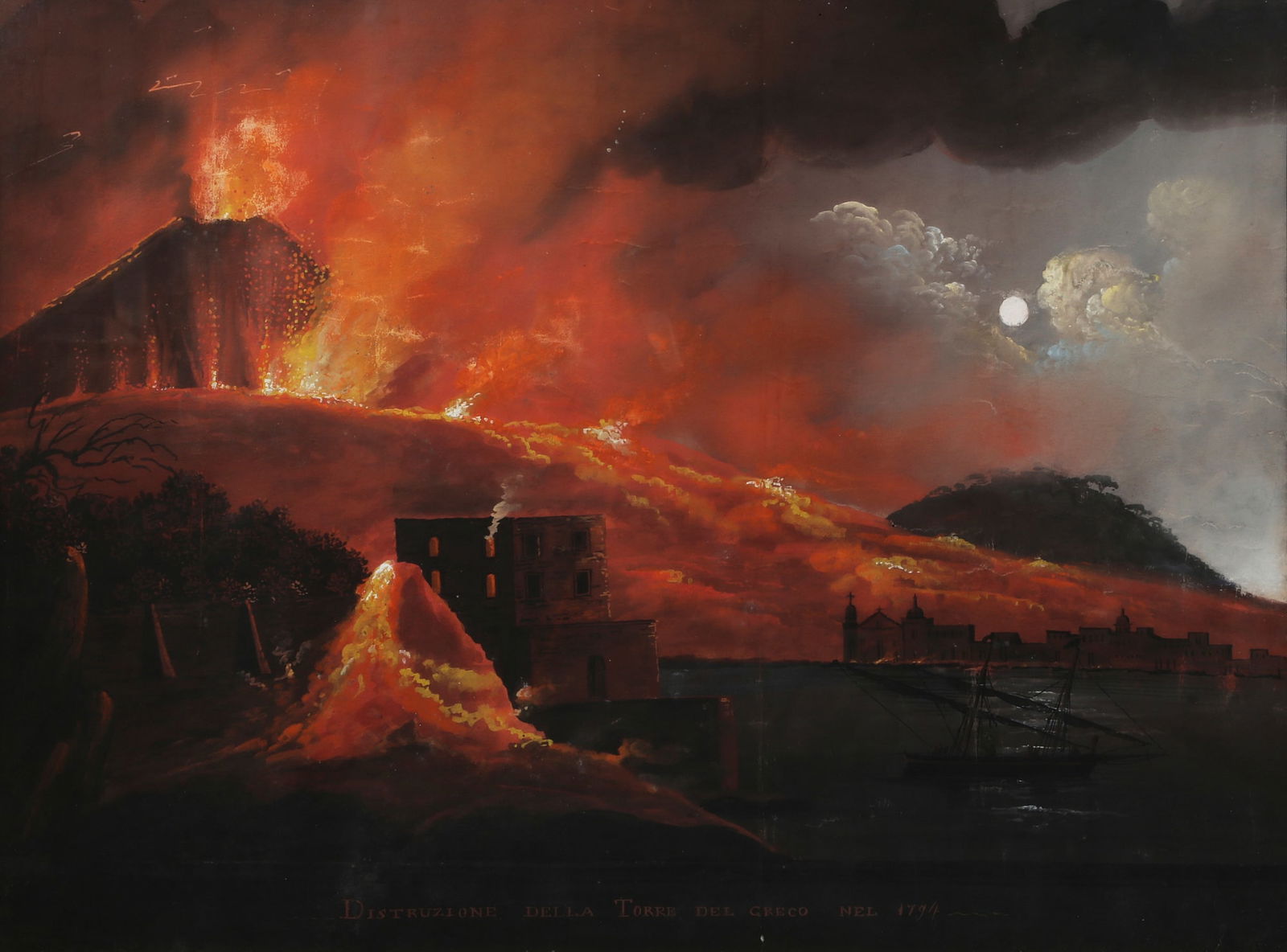 Neapolitan School, Distruction of Torre del Greco (1 of 4)