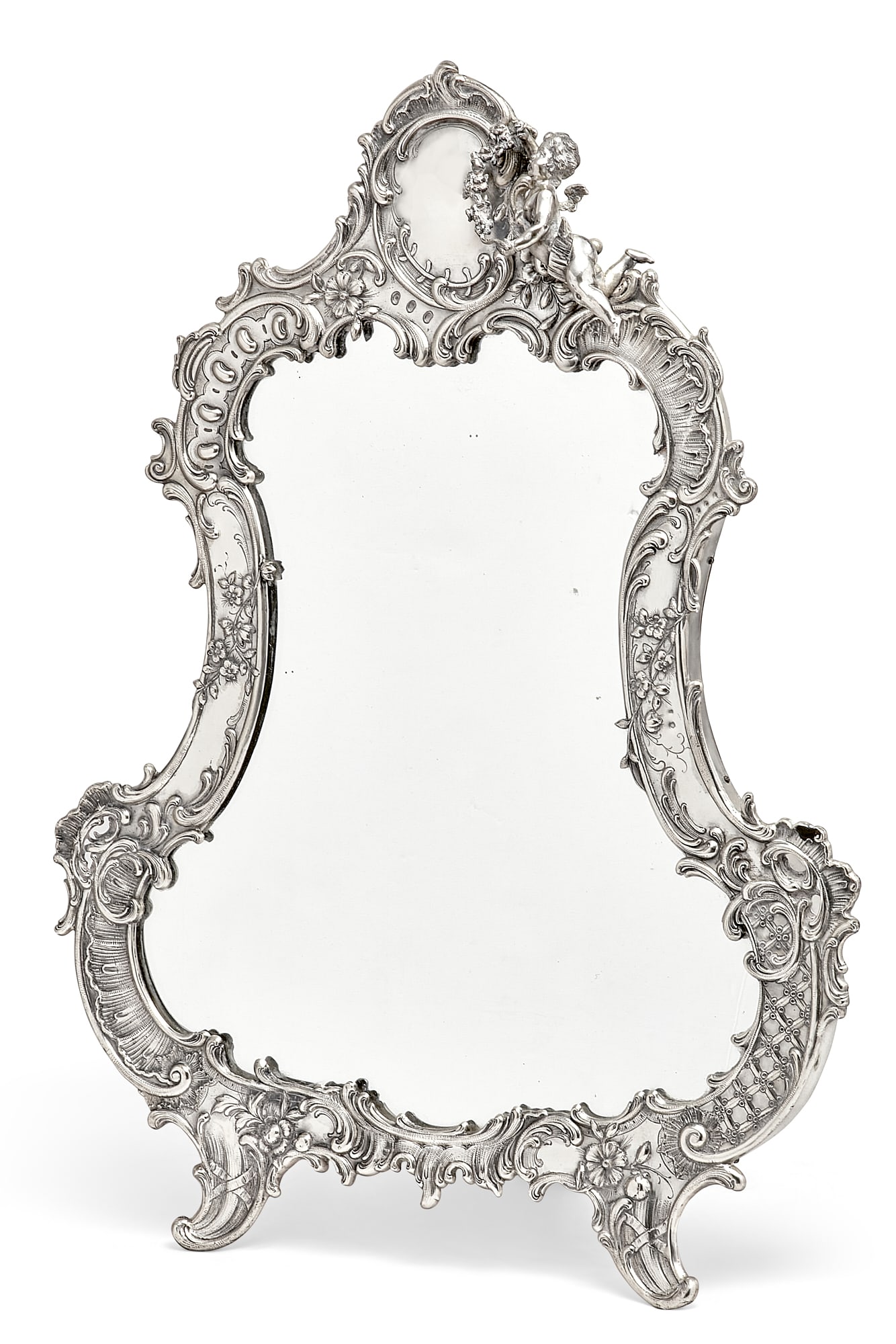 An Austrian 800 silver table top mirror (1 of 11)