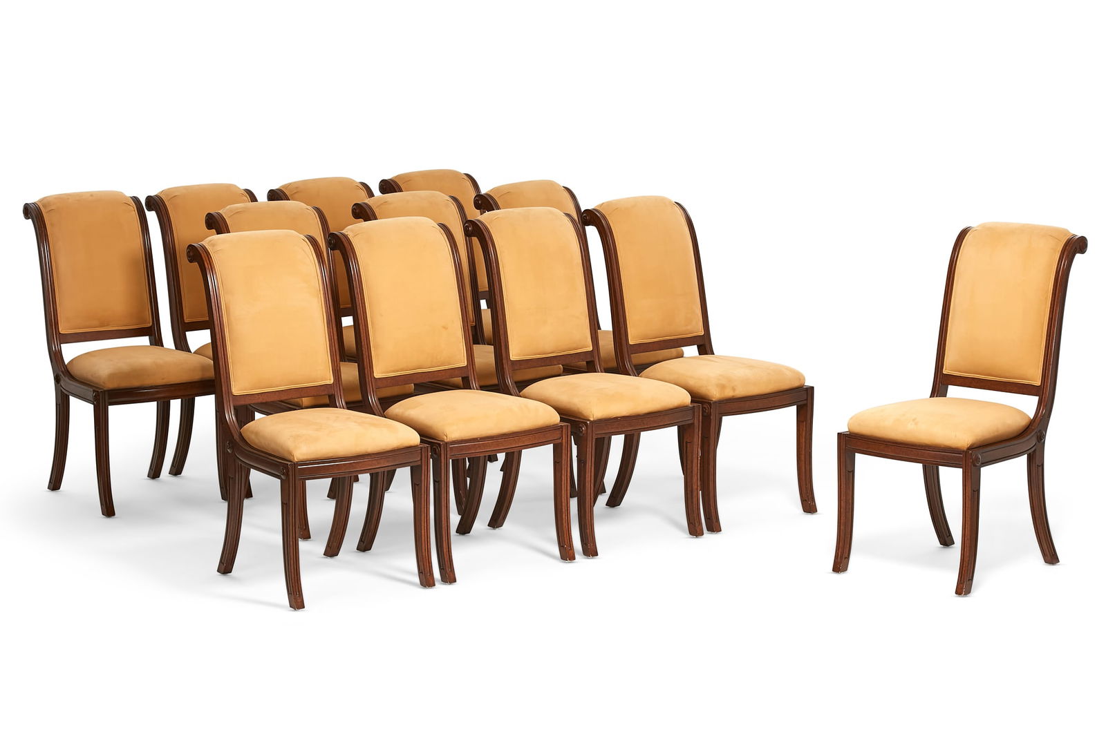 Twelve Lily Jack mahogany dining side chairs (1 of 8)