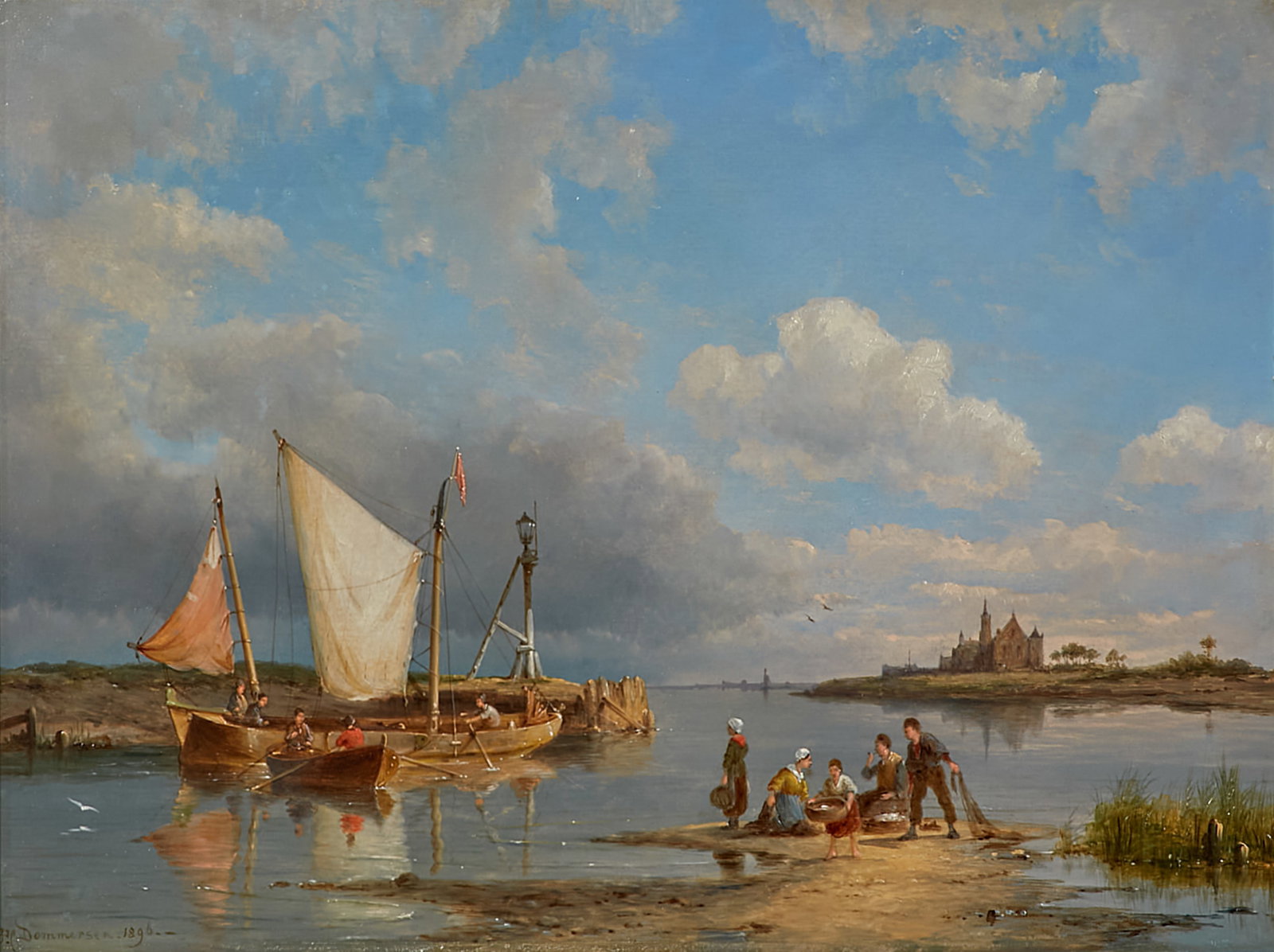 Pieter  Dommersen, Vessels in calm waters (1 of 8)