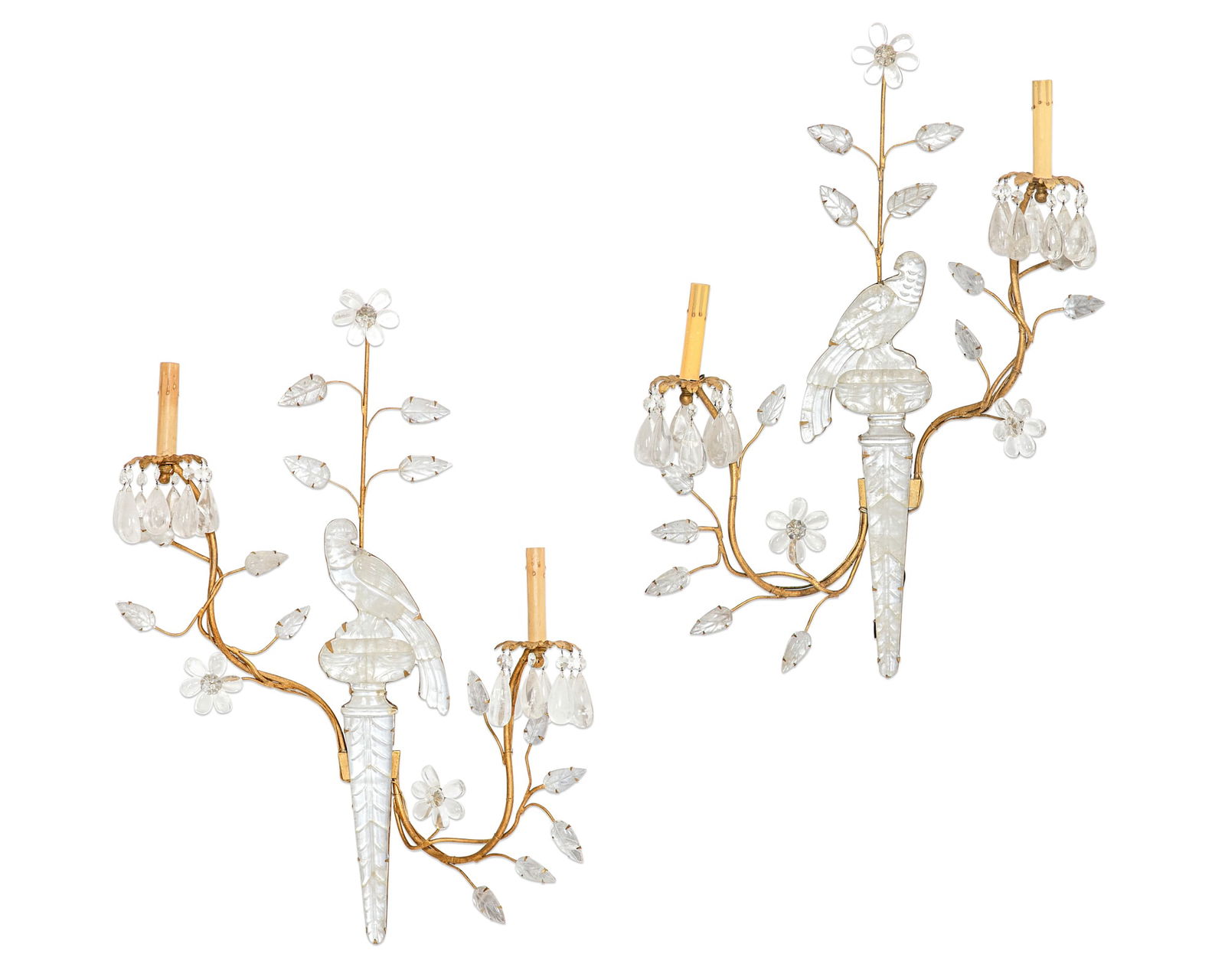 A pair of Maison Bagues style parrot wall lights (1 of 10)