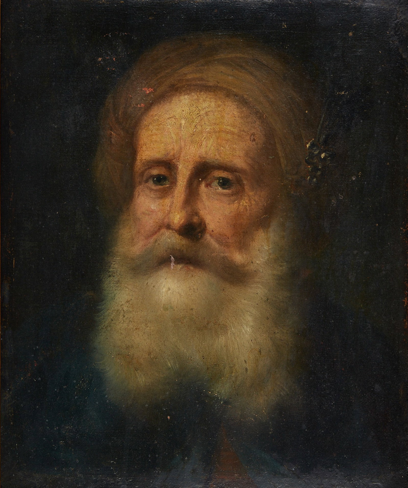 Continental School, Portrait of old man in turban (1 of 4)