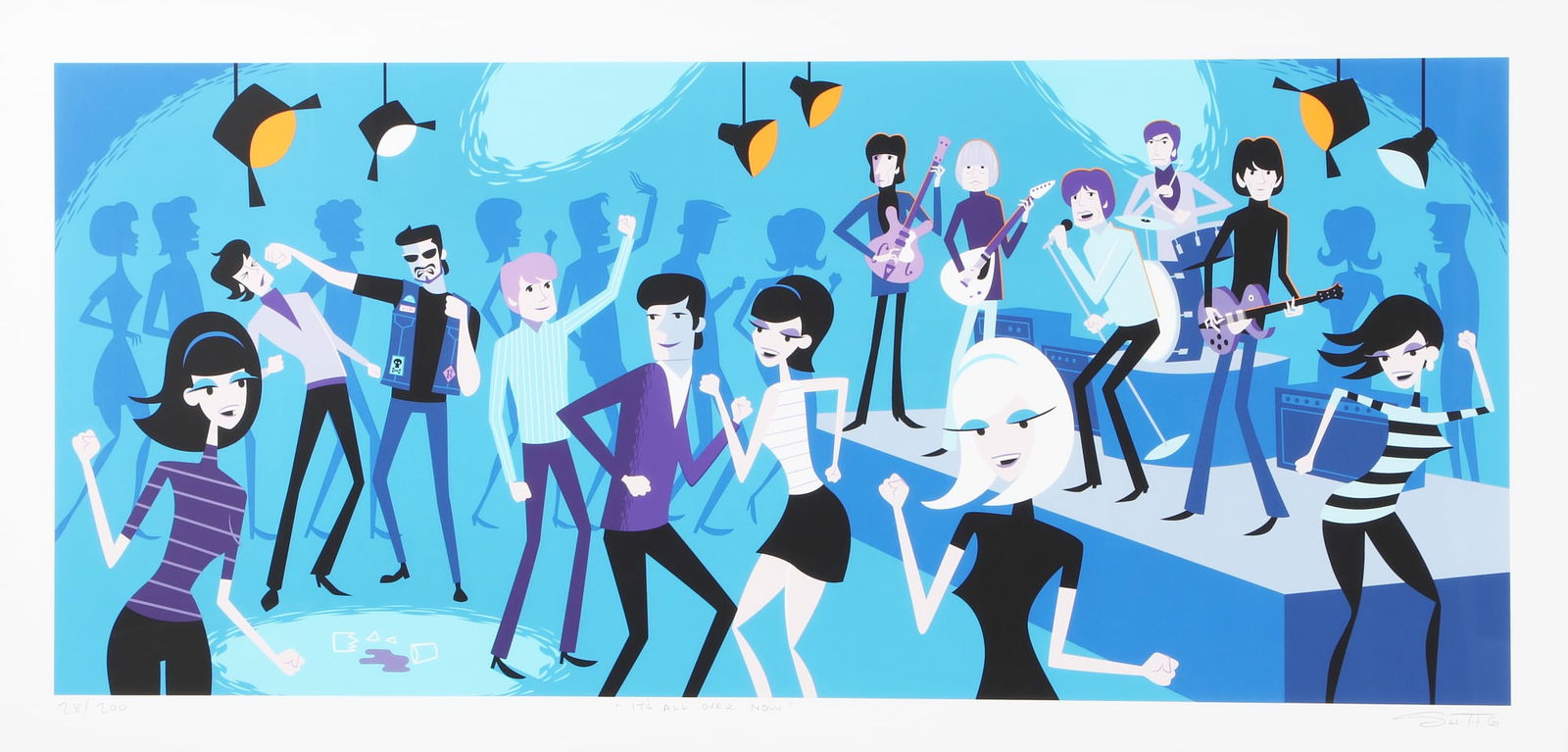 Josh Agle, Its All Over Now, serigraph (1 of 6)