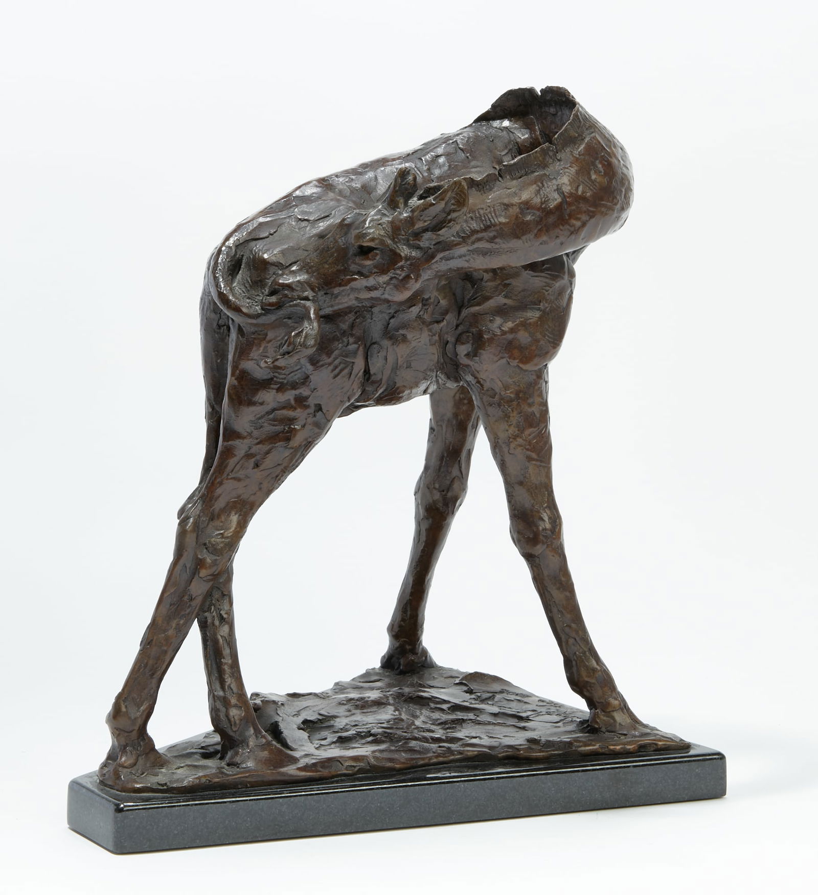 Dan Ostermiller, Untitled, 2008, bronze: Dan Ostermiller (American, b. 1956)Untitled, 2008patinated bronzebase signed, numbered 2/20, and dated12 x 10 1/2 x 9in (30.5 x 26.5 x 23cm)