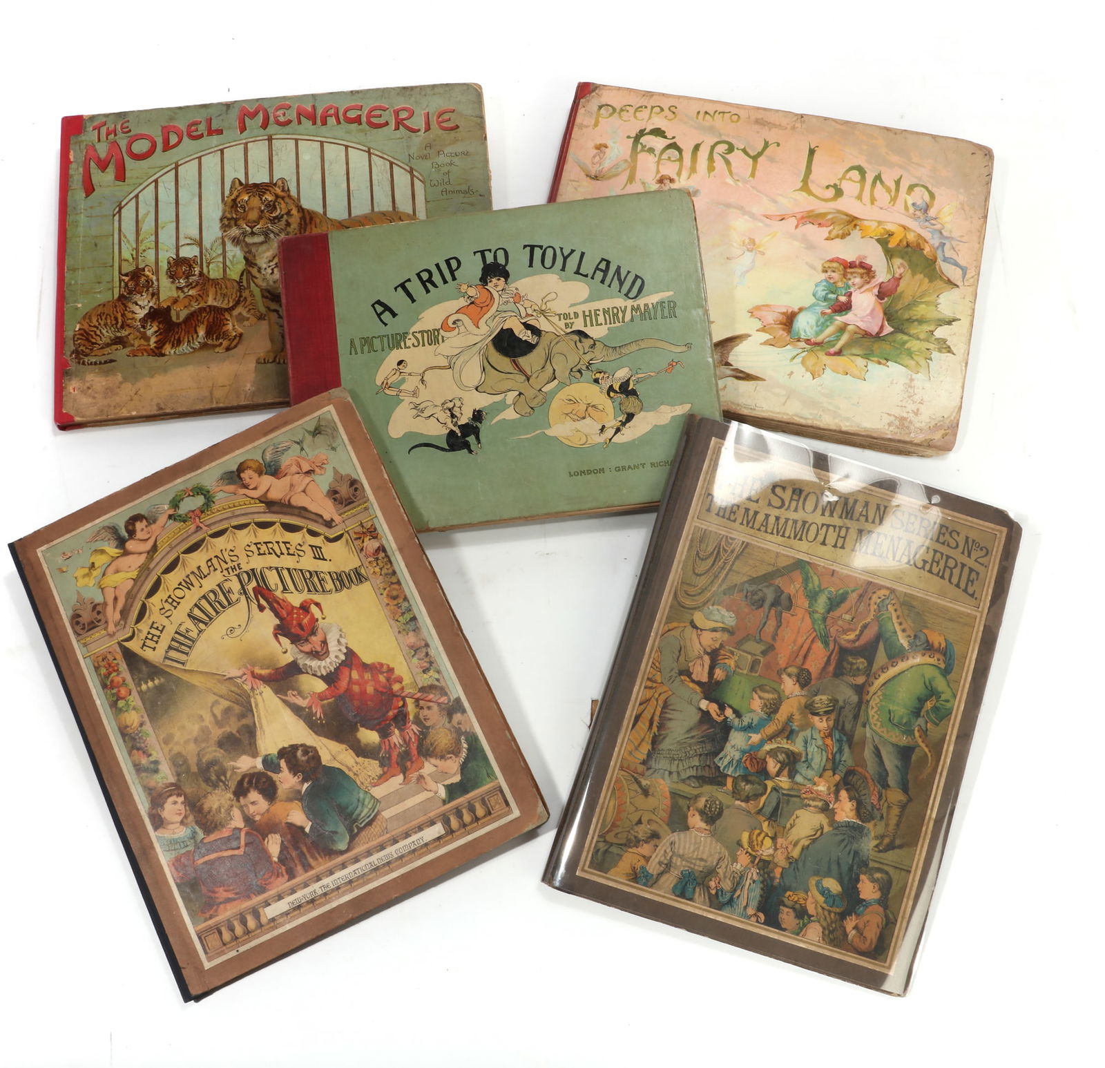 Five 19th century pop-up and movable books (1 of 7)