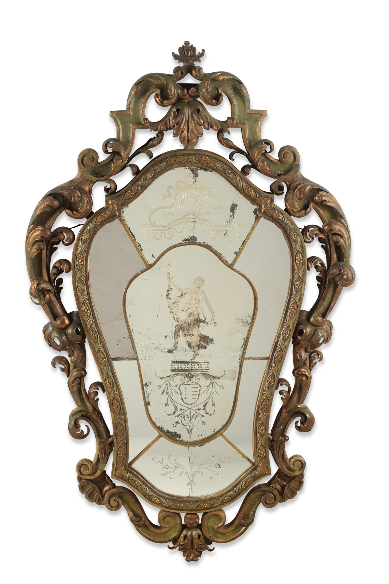 A Venetian Rococo style giltwood mirror (1 of 4)