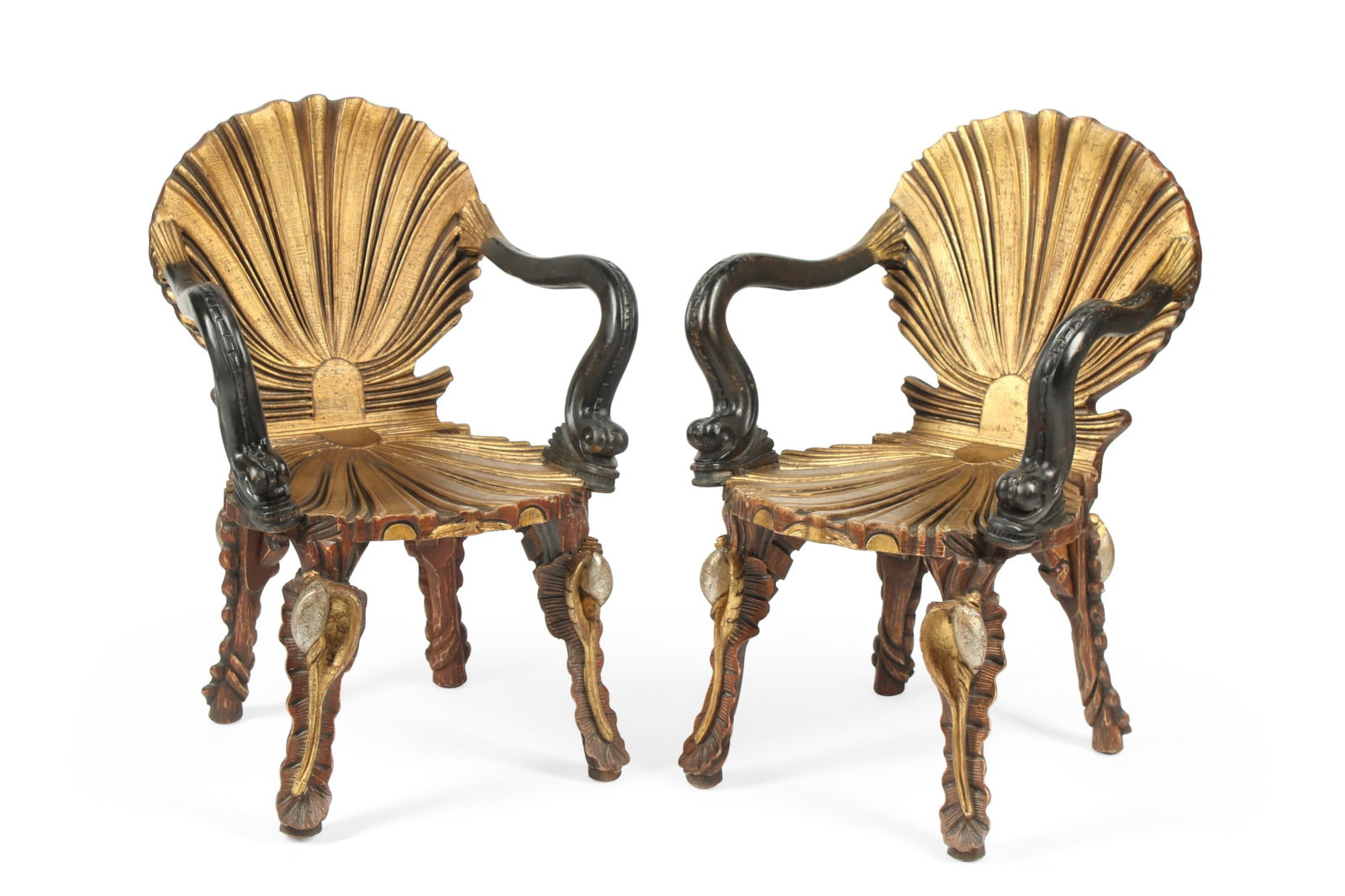 A pair of Venetian Rococo style armchairs (1 of 3)