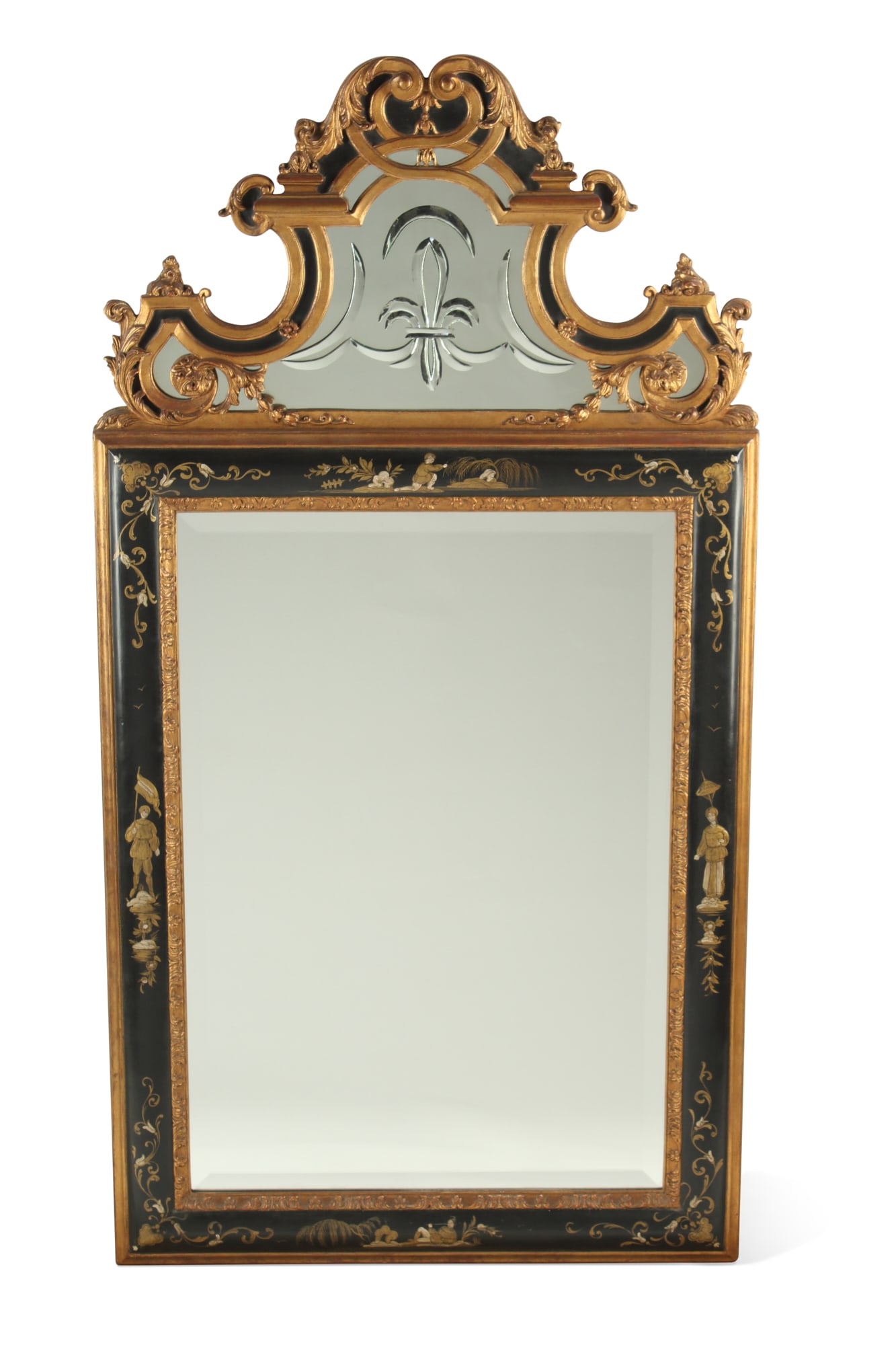 A Regence style chinoiserie decorated mirror (1 of 10)