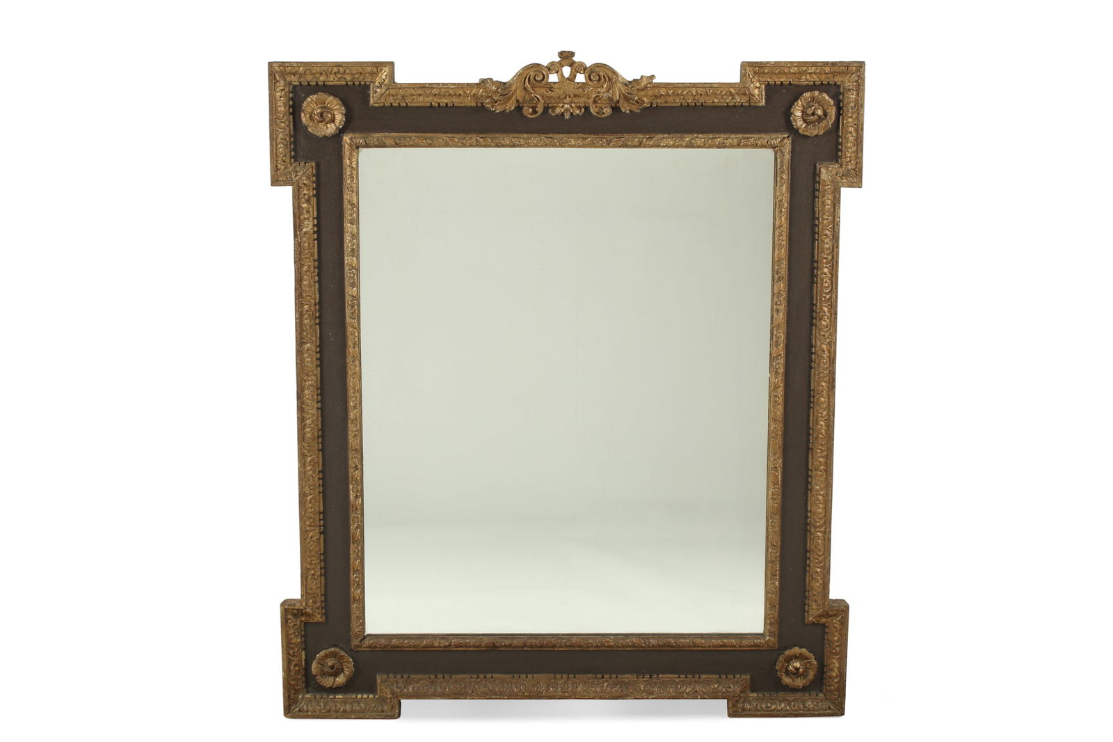 A George II style paint decorated mirror (1 of 4)