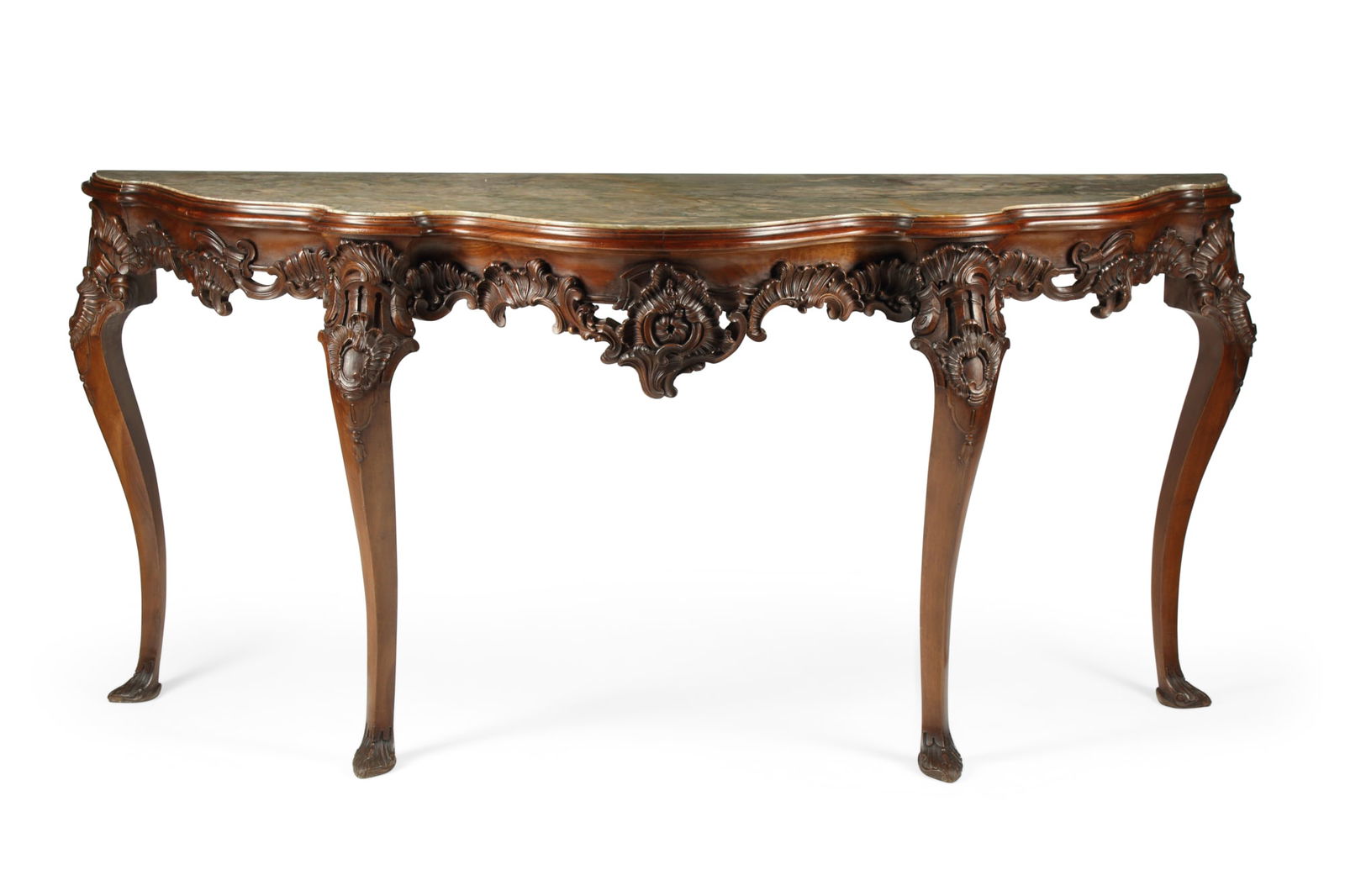 A Continental Rococo style  walnut side table (1 of 7)
