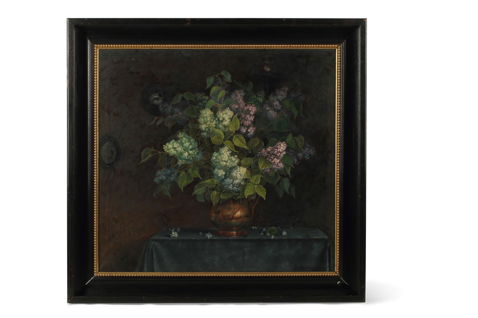 Continental School, Still life of flowers, oil: Continental School20th centuryStill life of flowersoil on canvas38 x 39 1/2in (97 x 101cm)